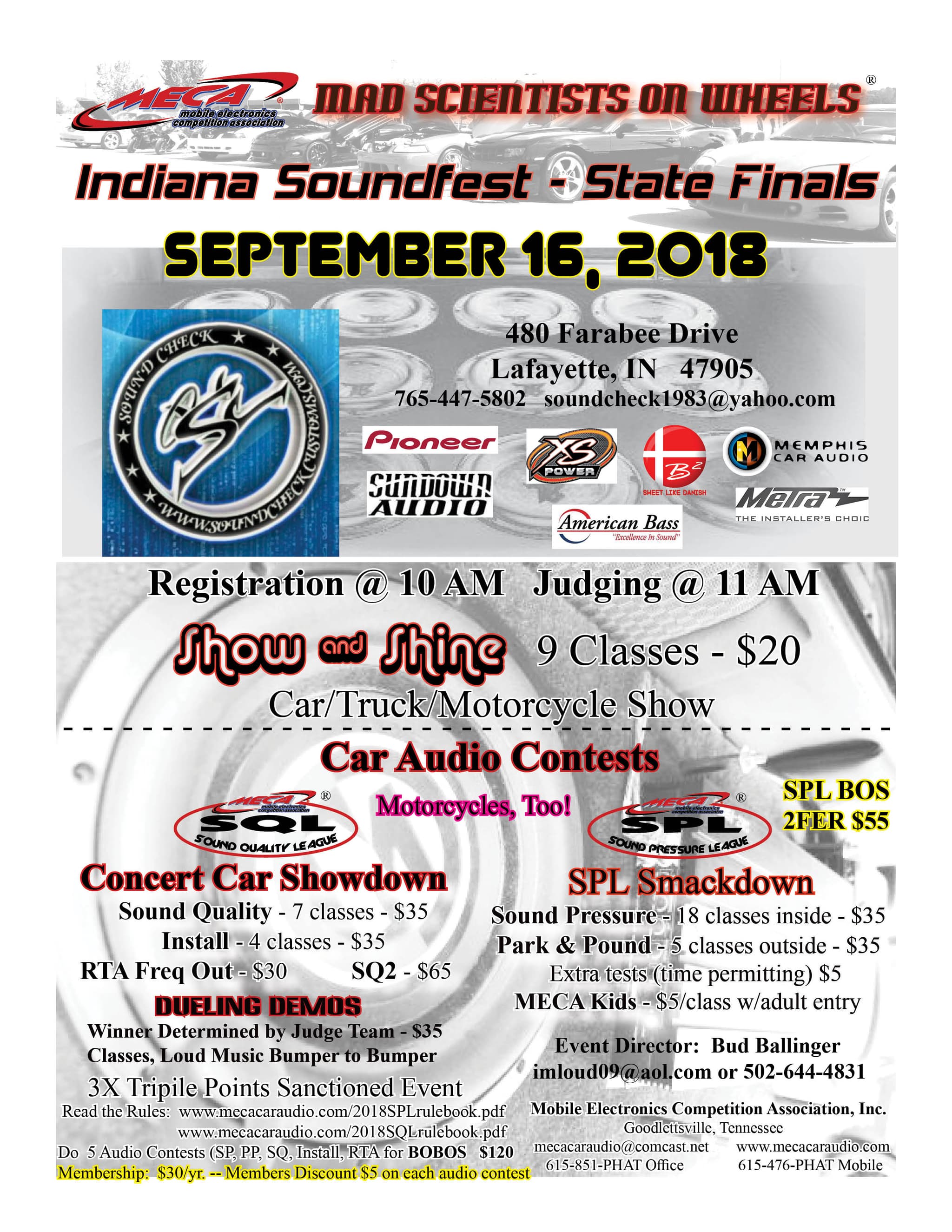 Indiana Soundfest - State Finals Flyer
