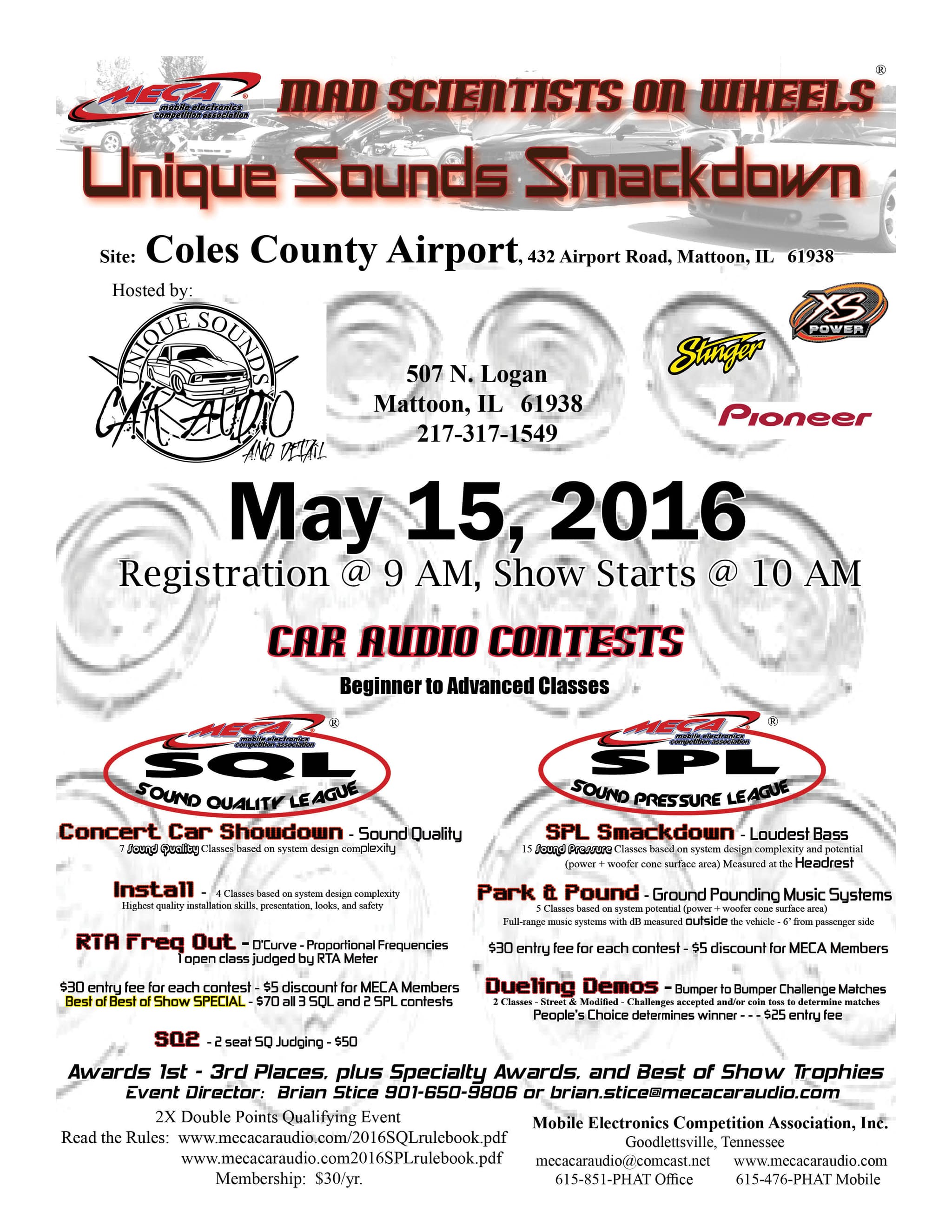 Unique Sounds Smackdown I Flyer