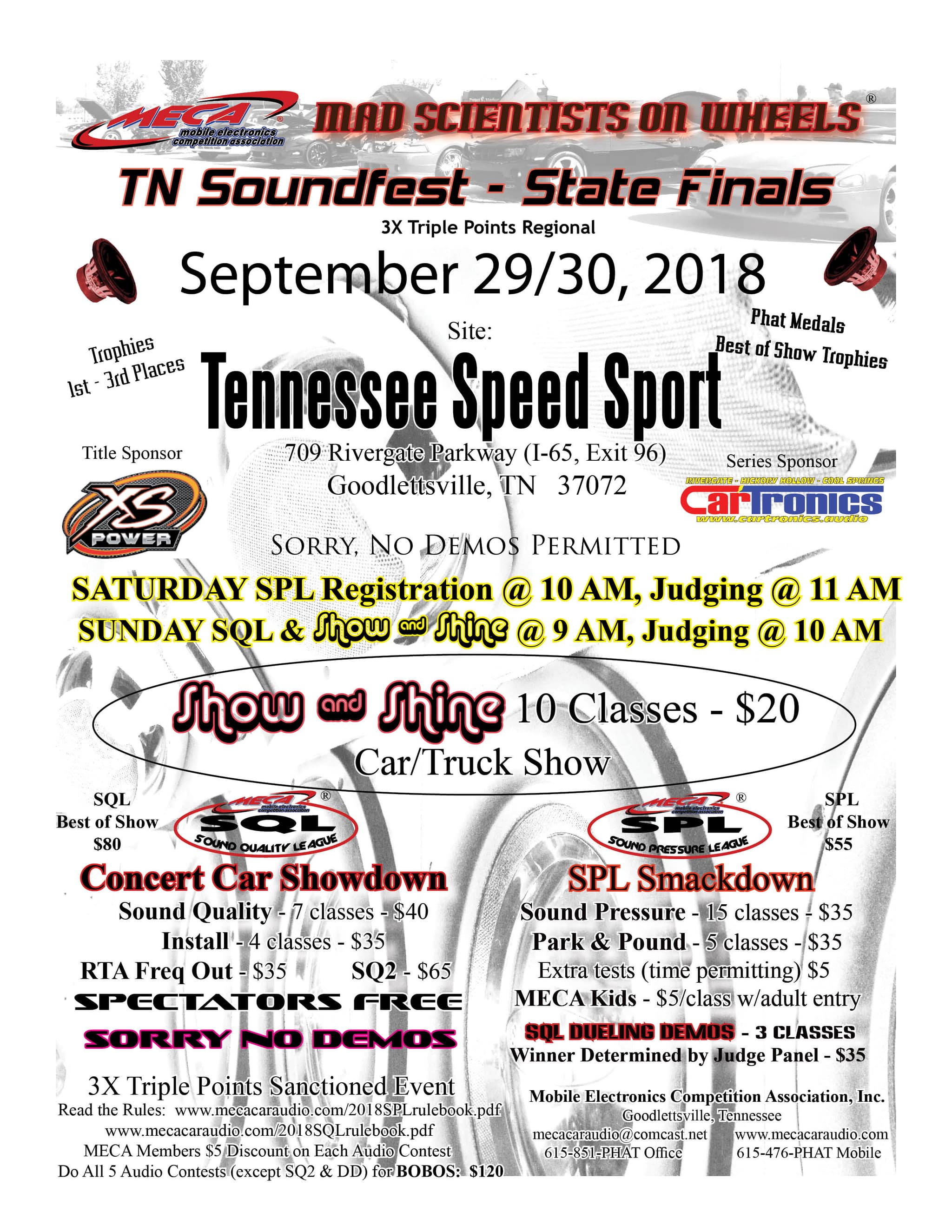 Tennessee Soundfest - State Finals Flyer