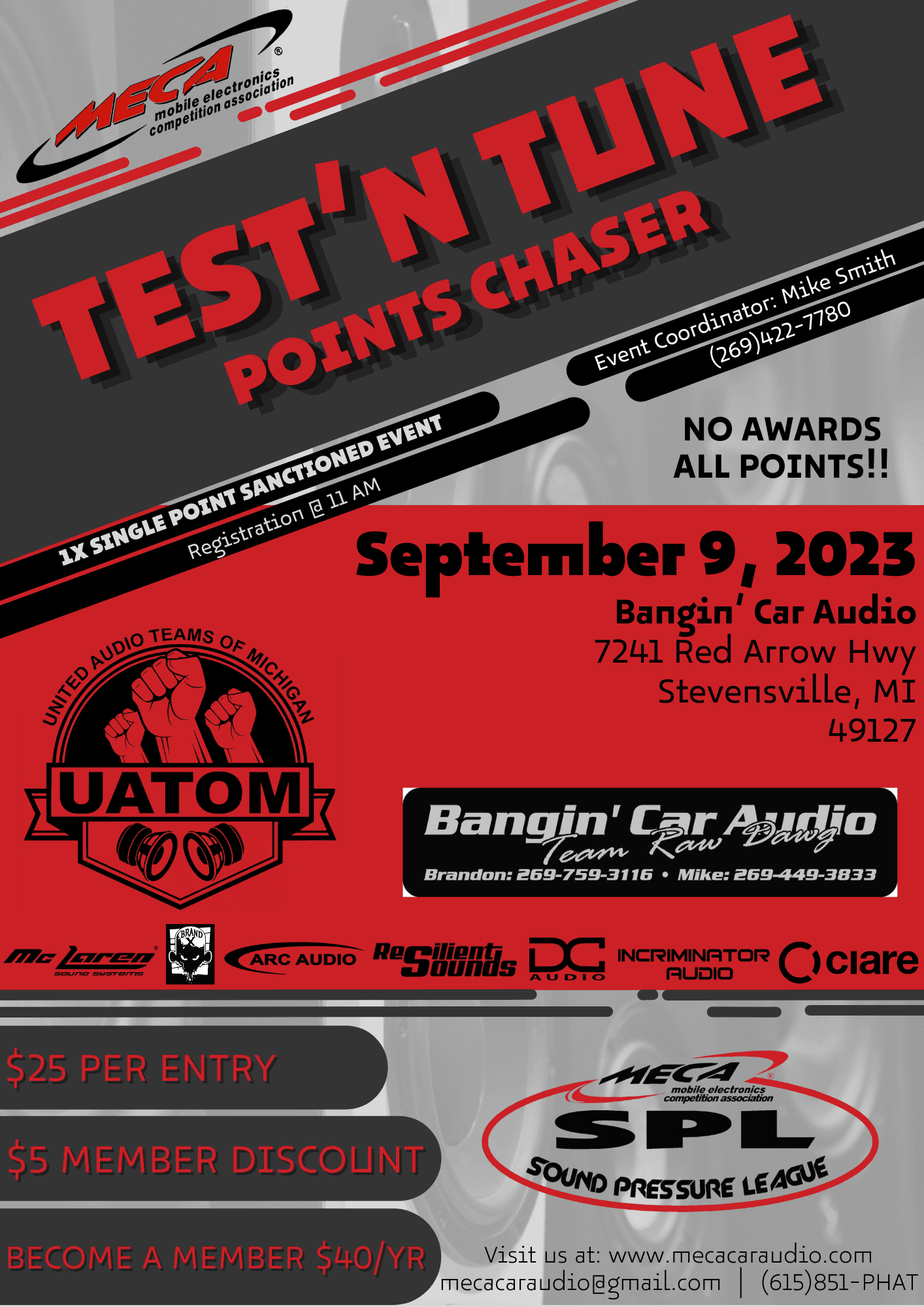 Test N' Tune Points Chaser Flyer