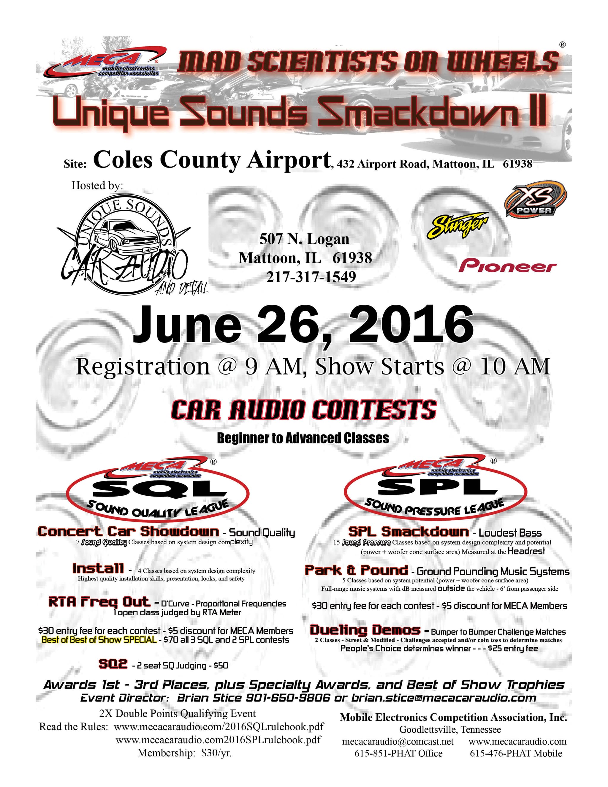 Unique Sounds Smackdown II Flyer