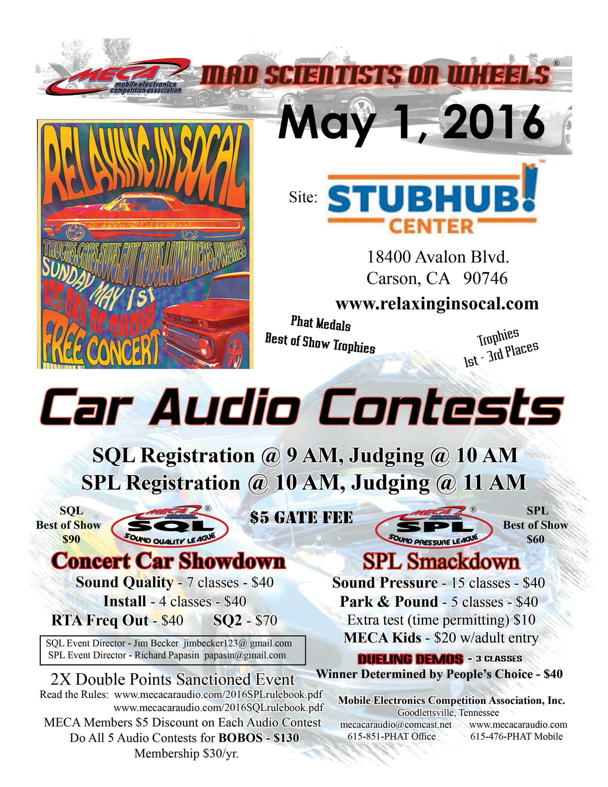 Relaxing in SoCal Flyer