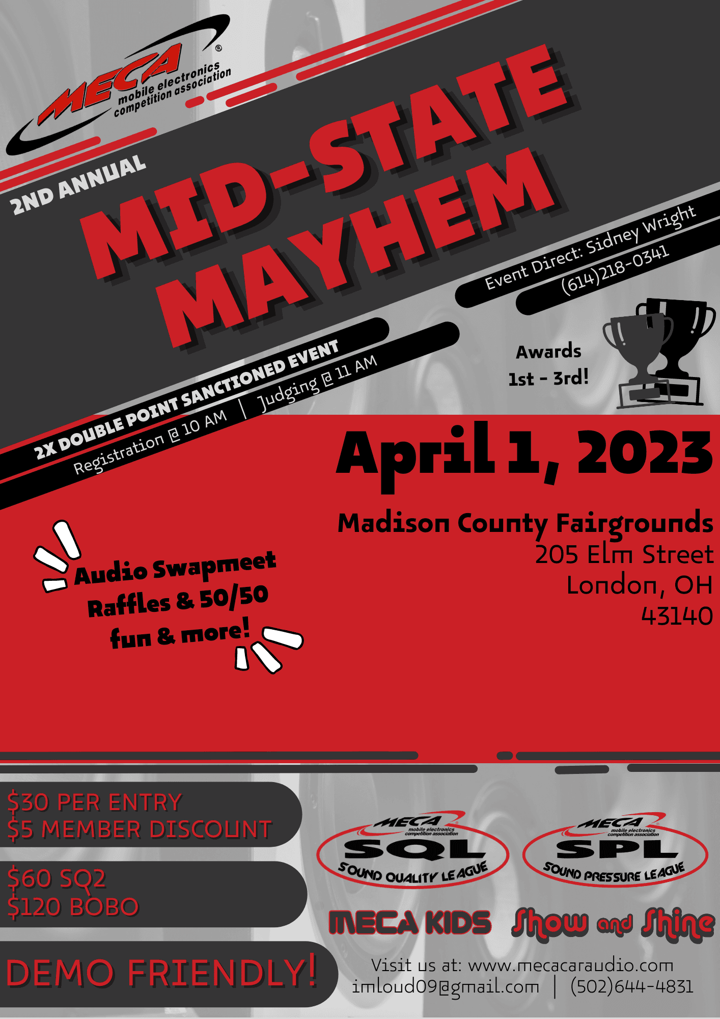 2nd Annual Mid-State Mayhem Flyer