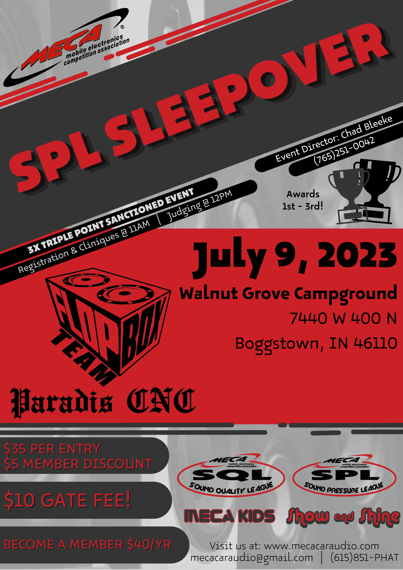 SPL Sleepover 3X Flyer