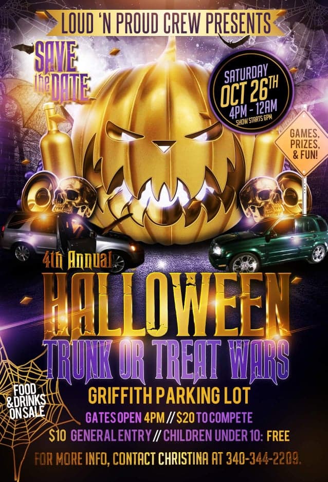 4th Annual Halloween Trunk or Treat Wars Flyer