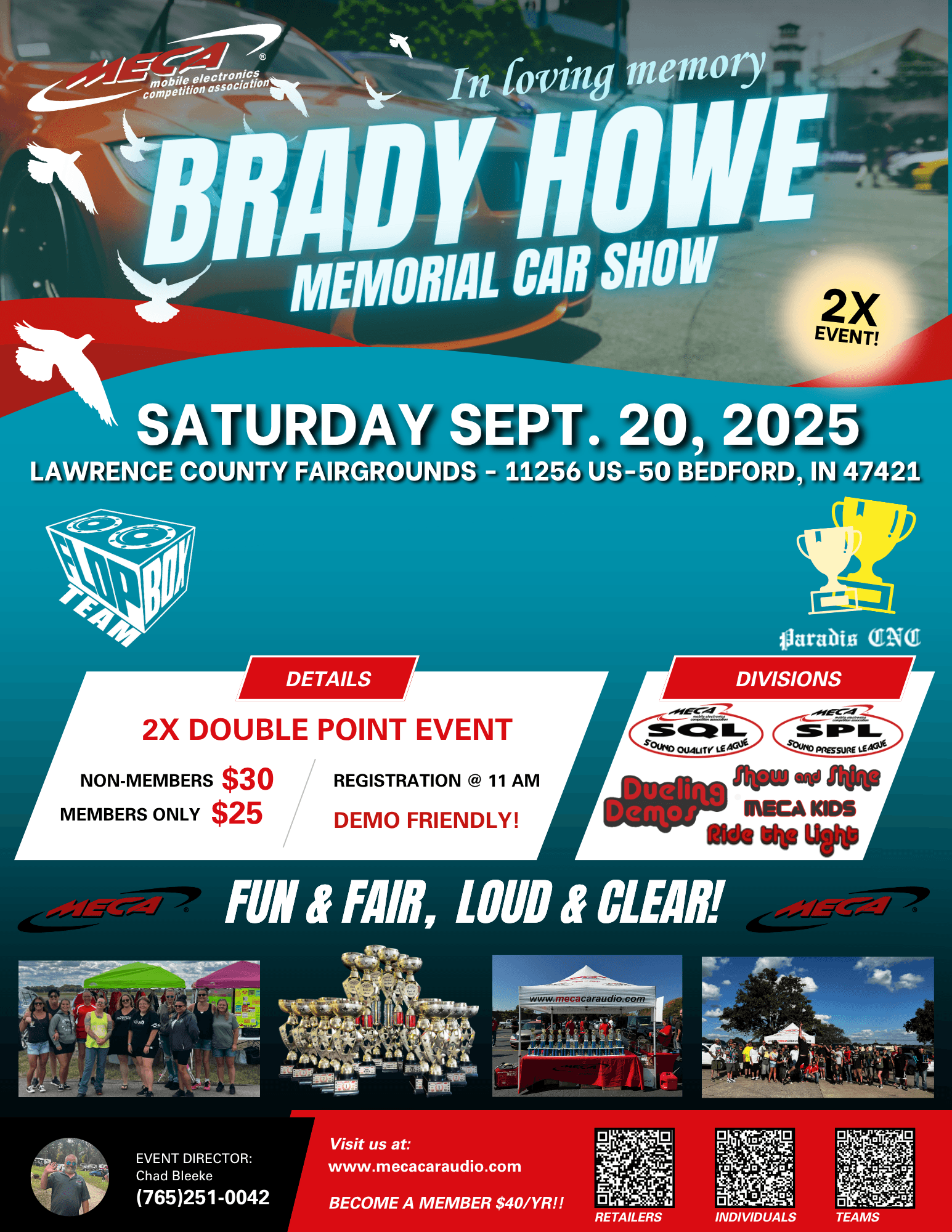 Brady Howe Memorial Car Show Flyer
