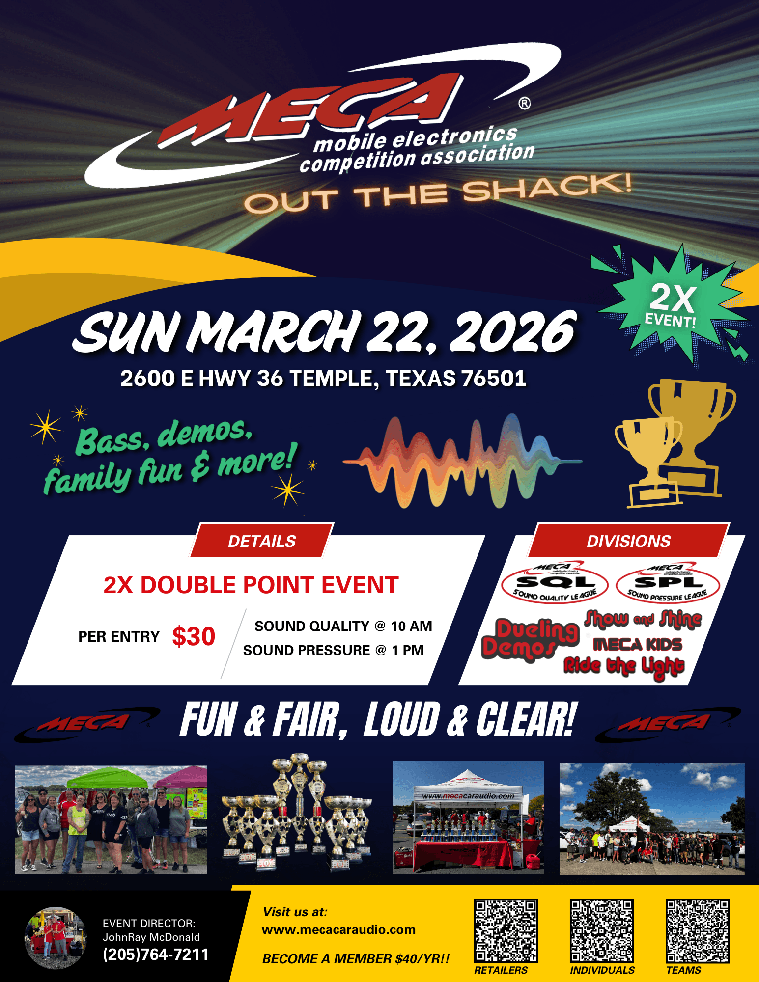 MECA Out The Shack! Flyer