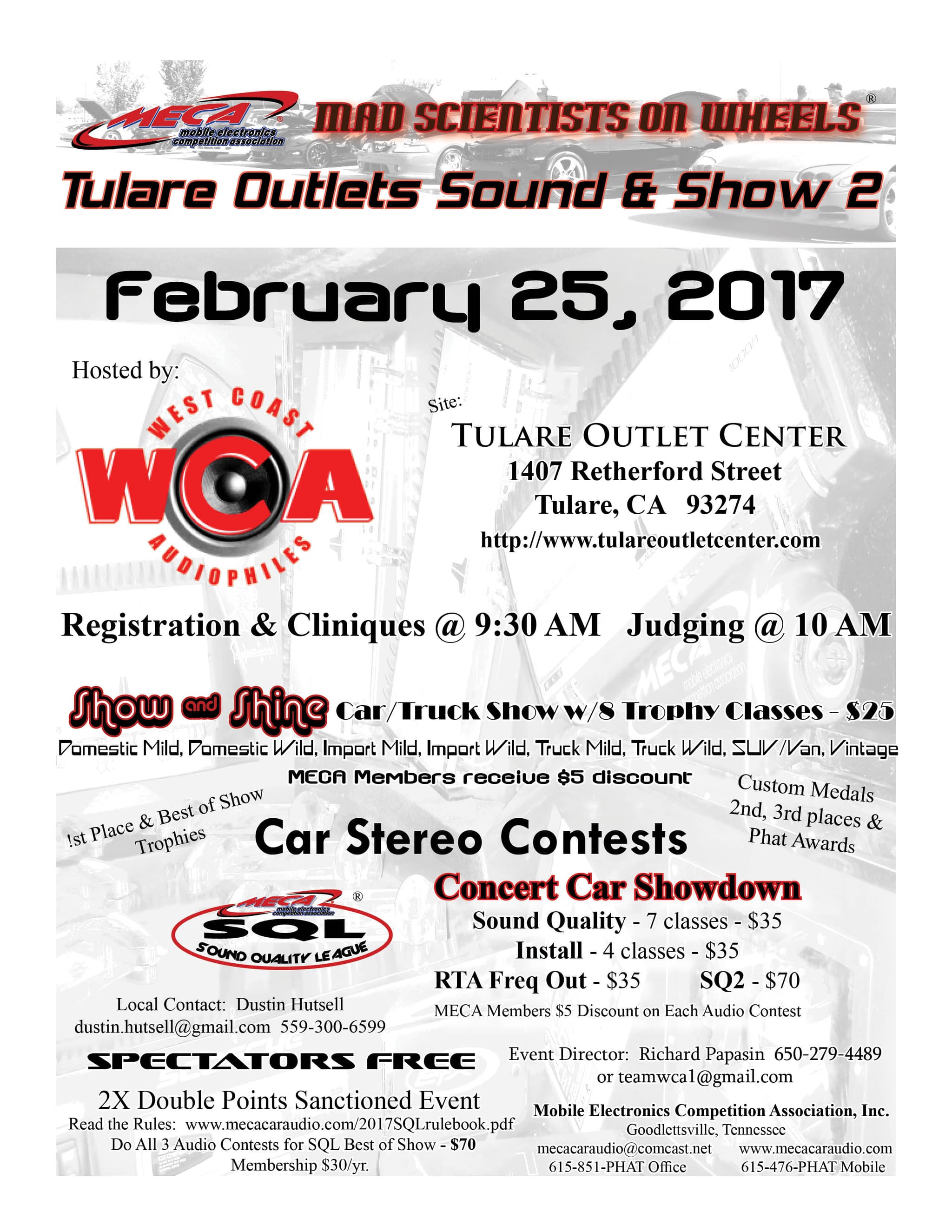 Tulare Outlets Sound & Show 2 Flyer