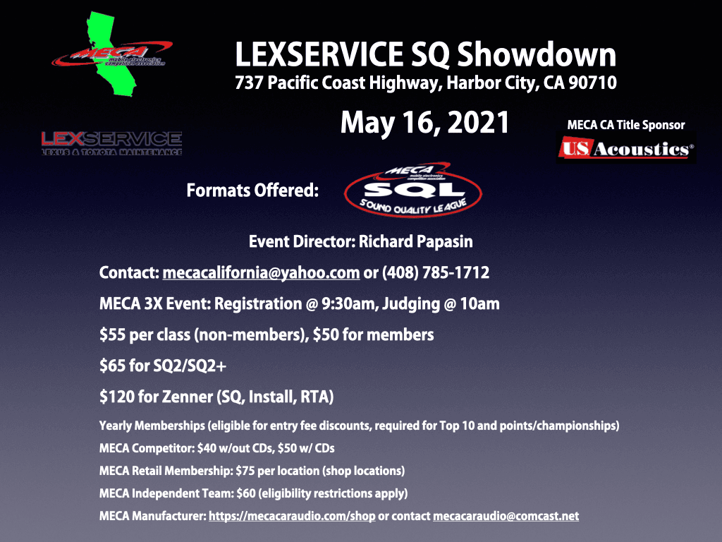 LEXSERVICE SQ Showdown Flyer