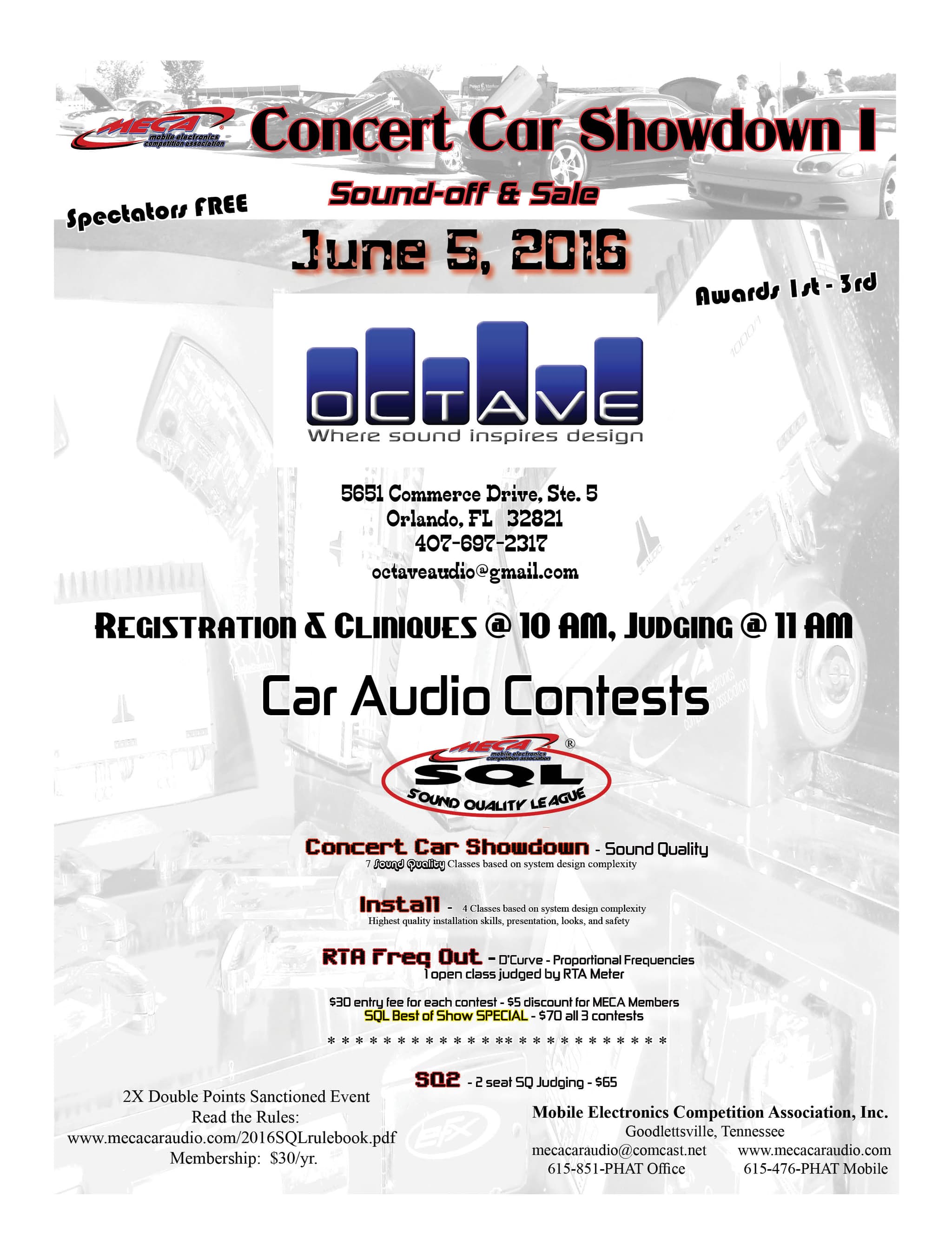 Concert Car Showdown I Flyer