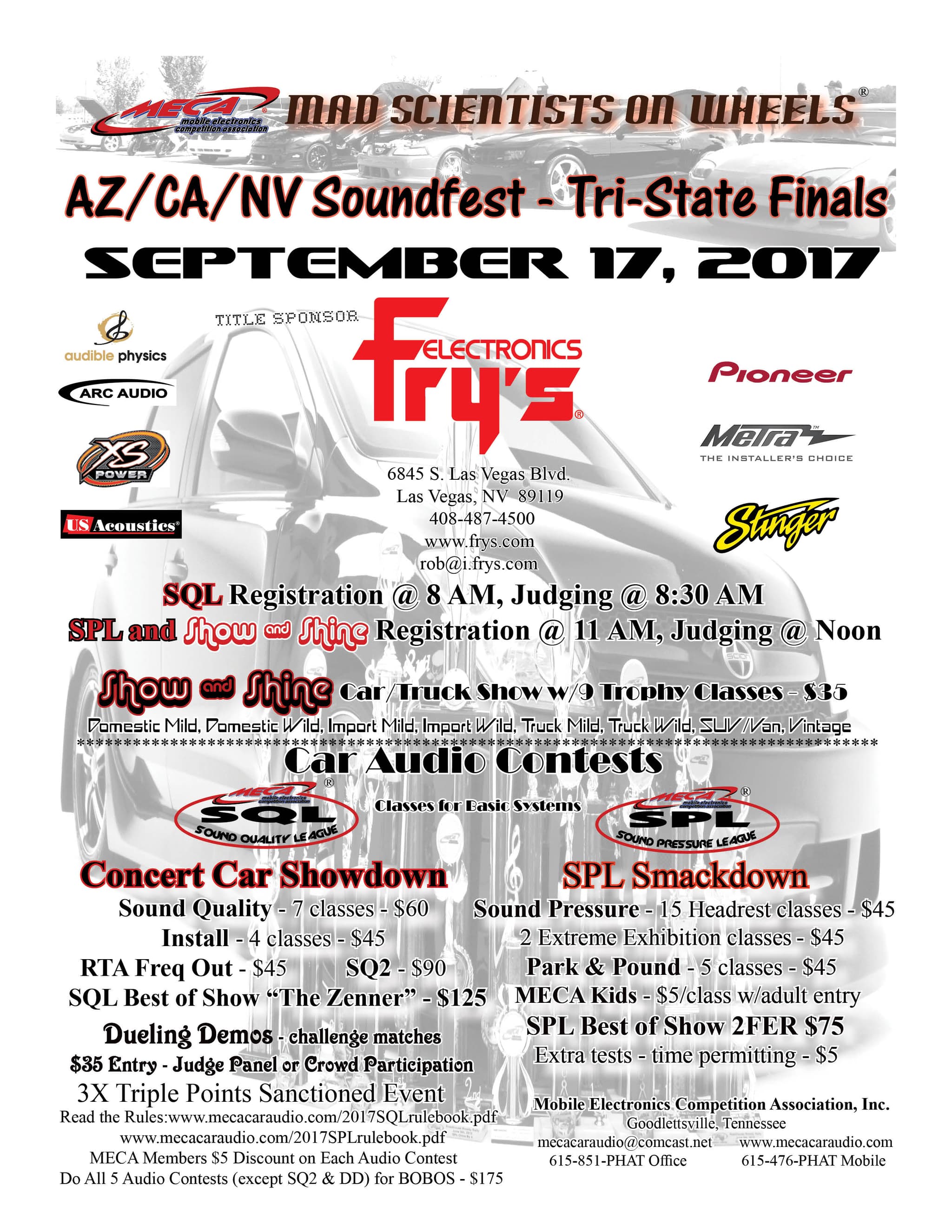 AZ/CA/NV Soundfest - Tri-State Finals Flyer