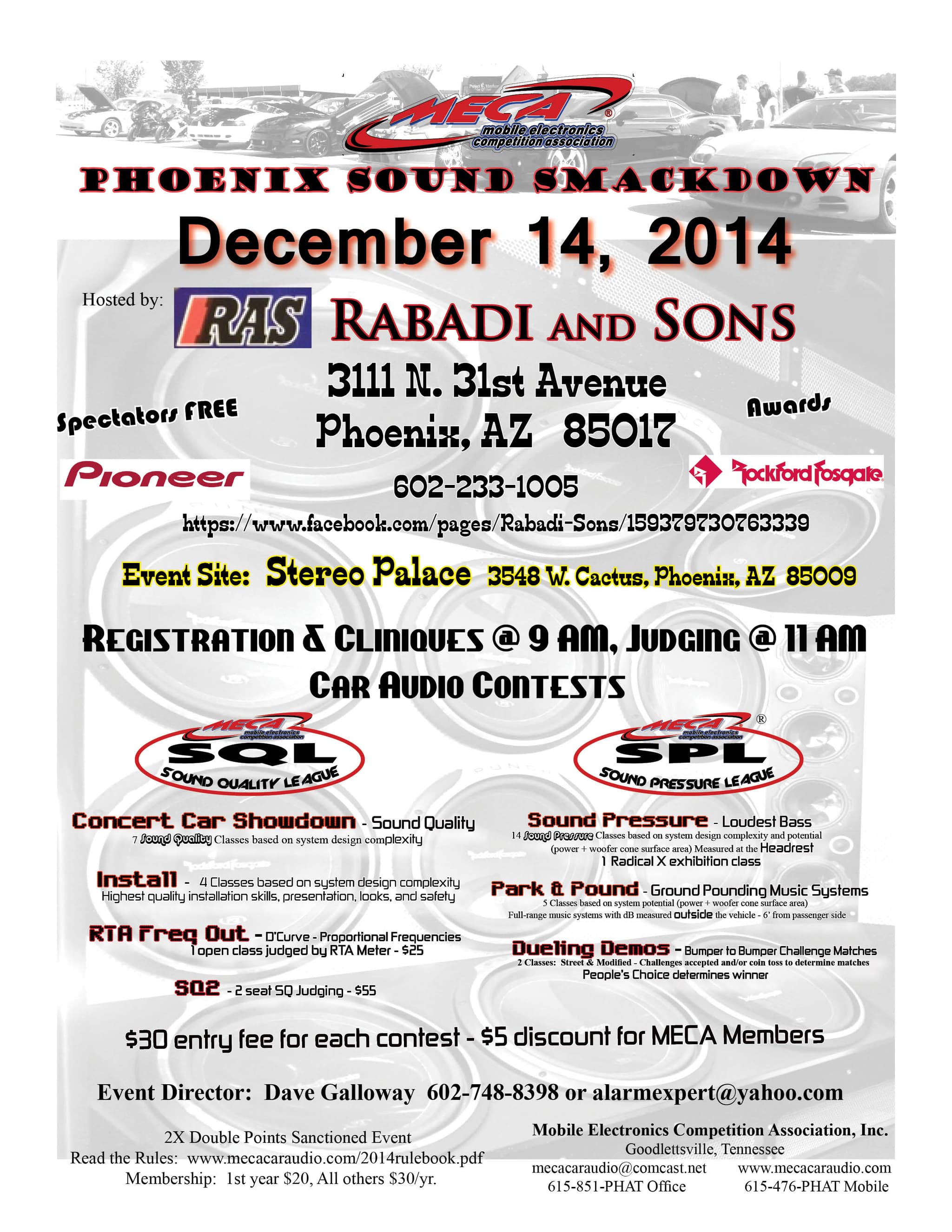 Phoenix Sound Smackdown Flyer