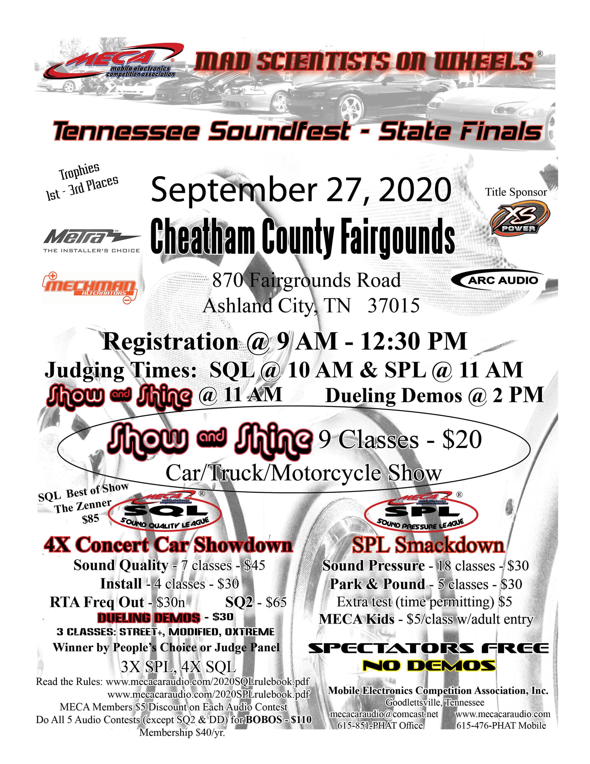 Tennessee Soundfest - SPL State Finals Flyer