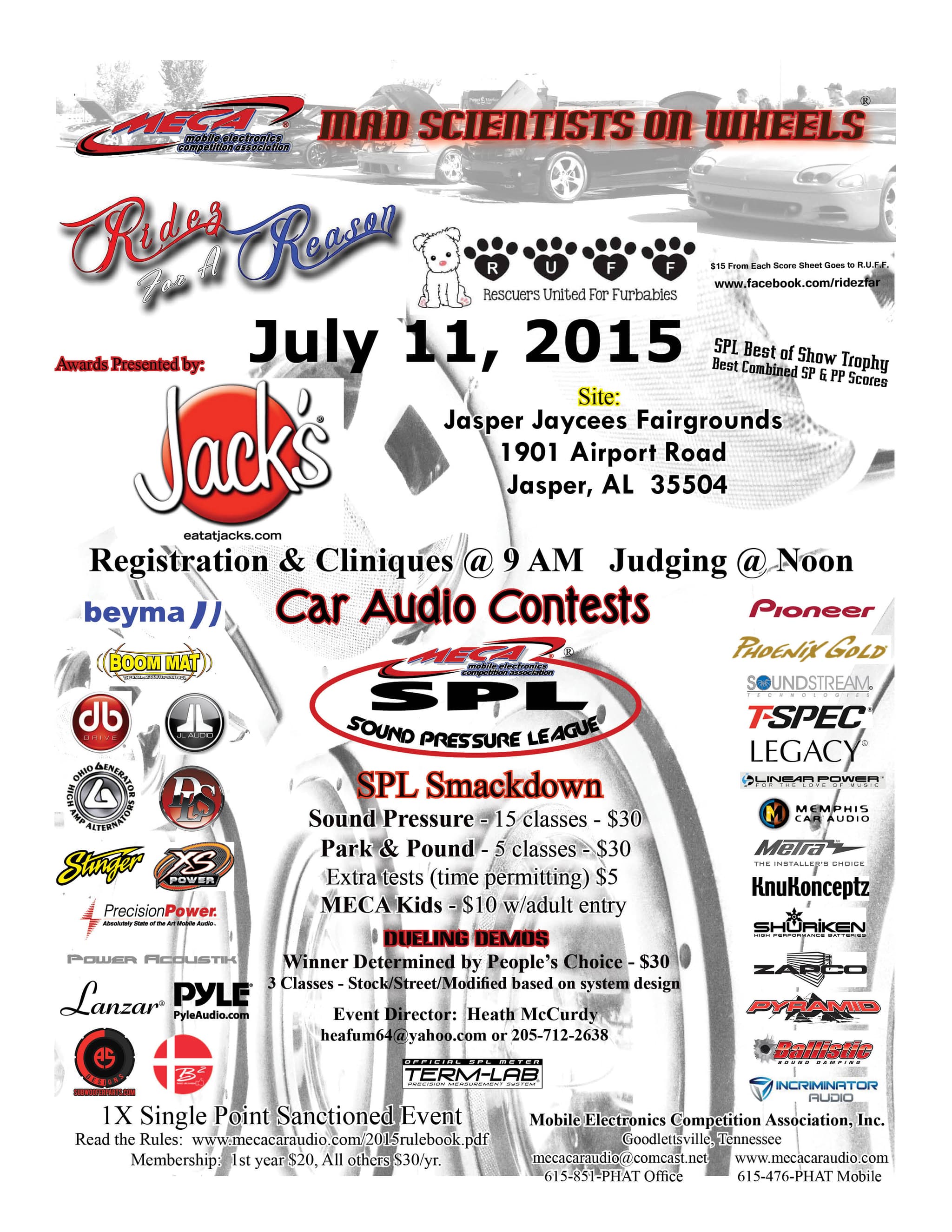 Ridez For A Reason For R.U.F.F. Flyer