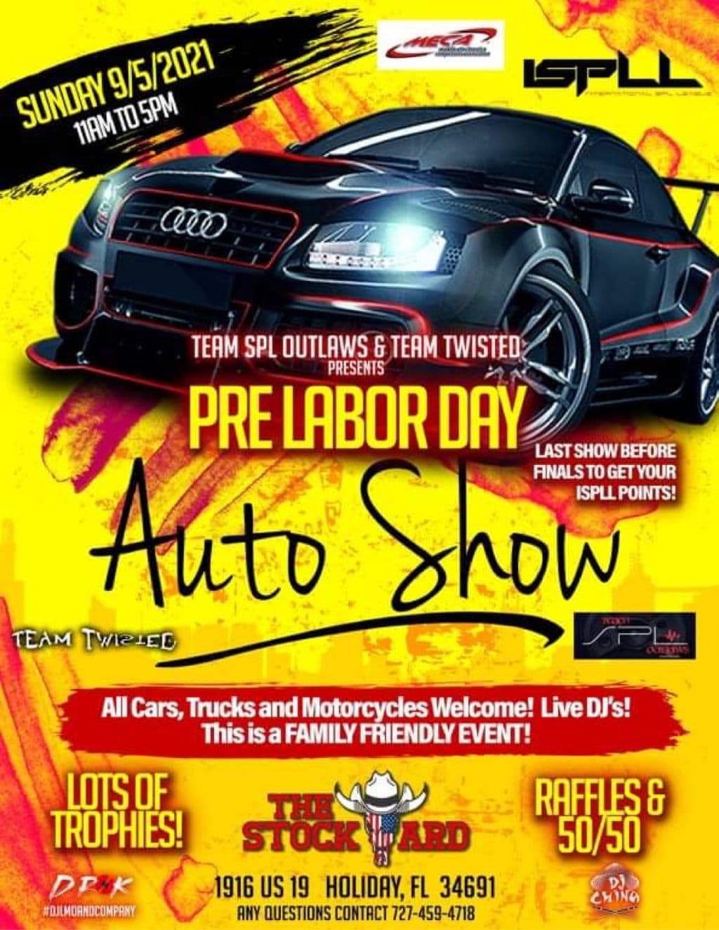 Pre Labor Day Auto Show Flyer