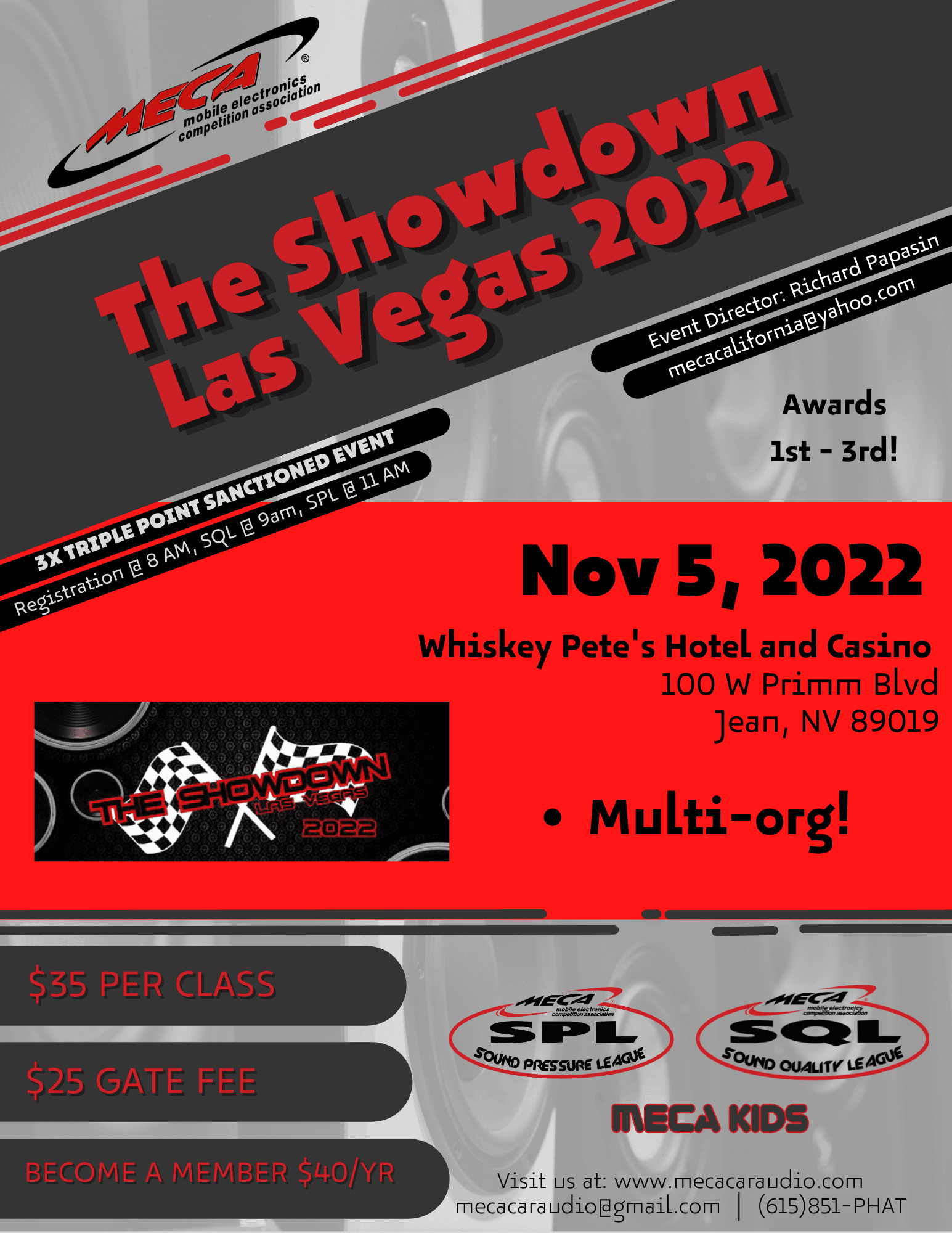 The Showdown Las Vegas 2022 Flyer