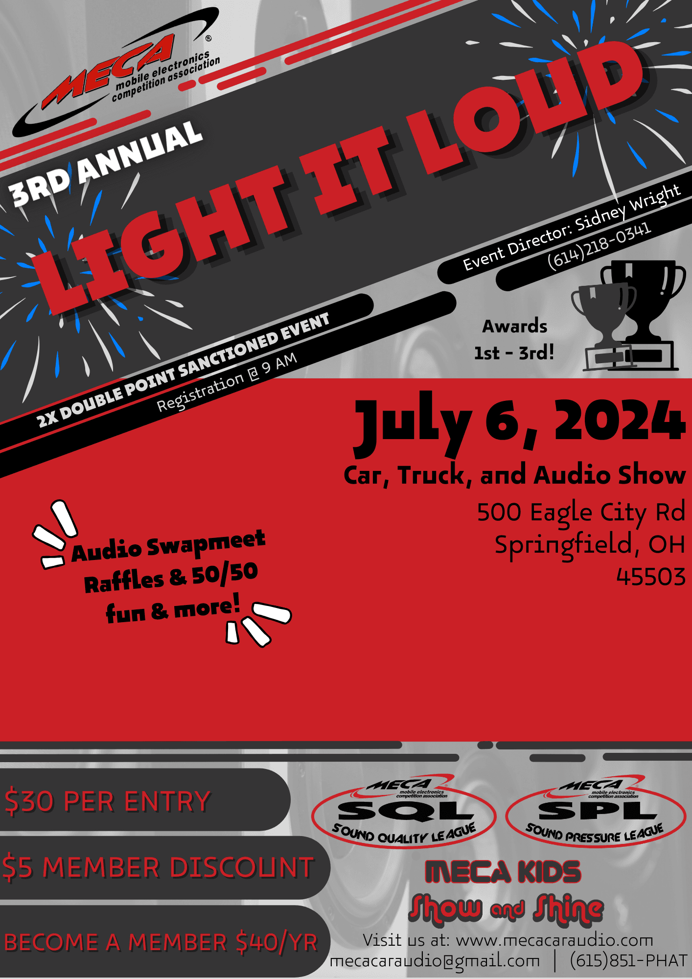 3rd Annual LIGHT IT LOUD Flyer