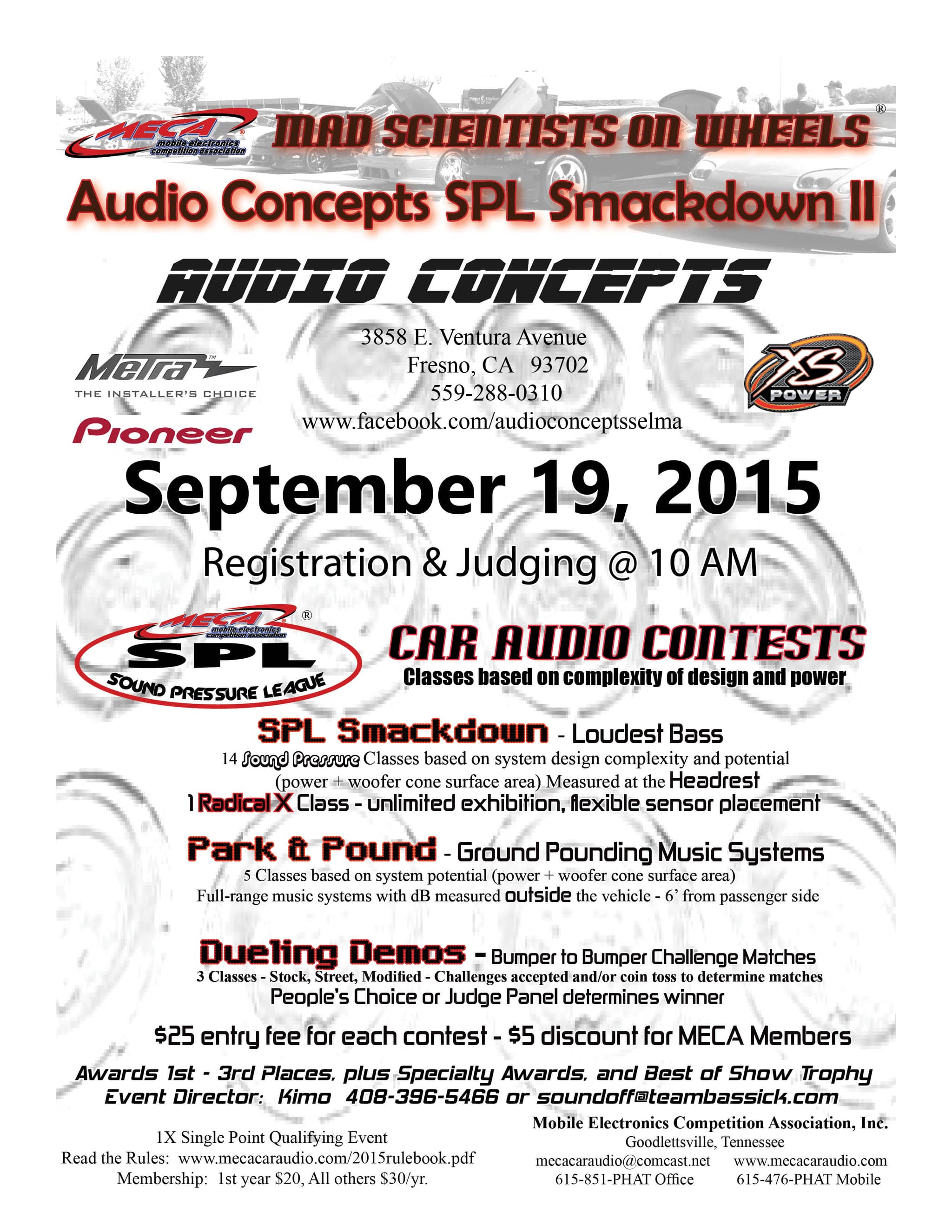 Audio Concepts SPL Smackdown II Flyer