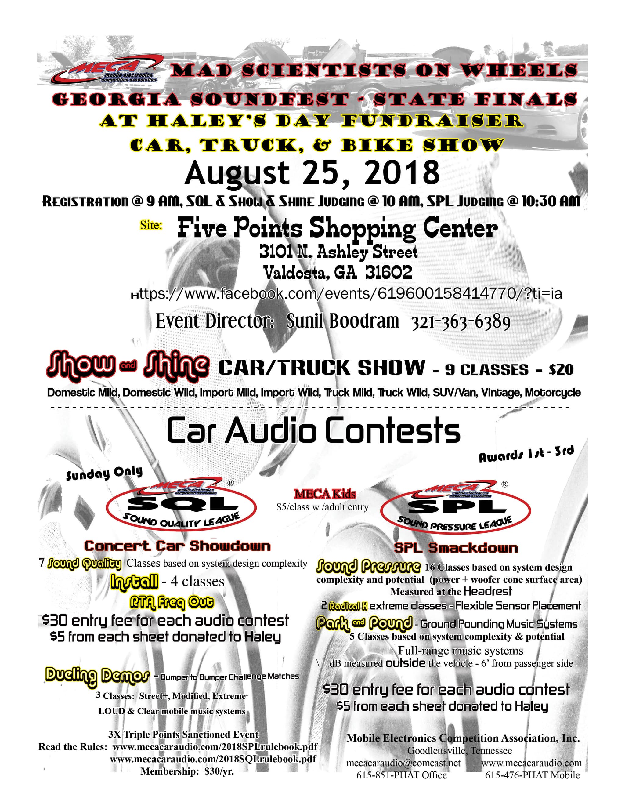 Georgia State Finals - Haley's Day Fundraiser Flyer