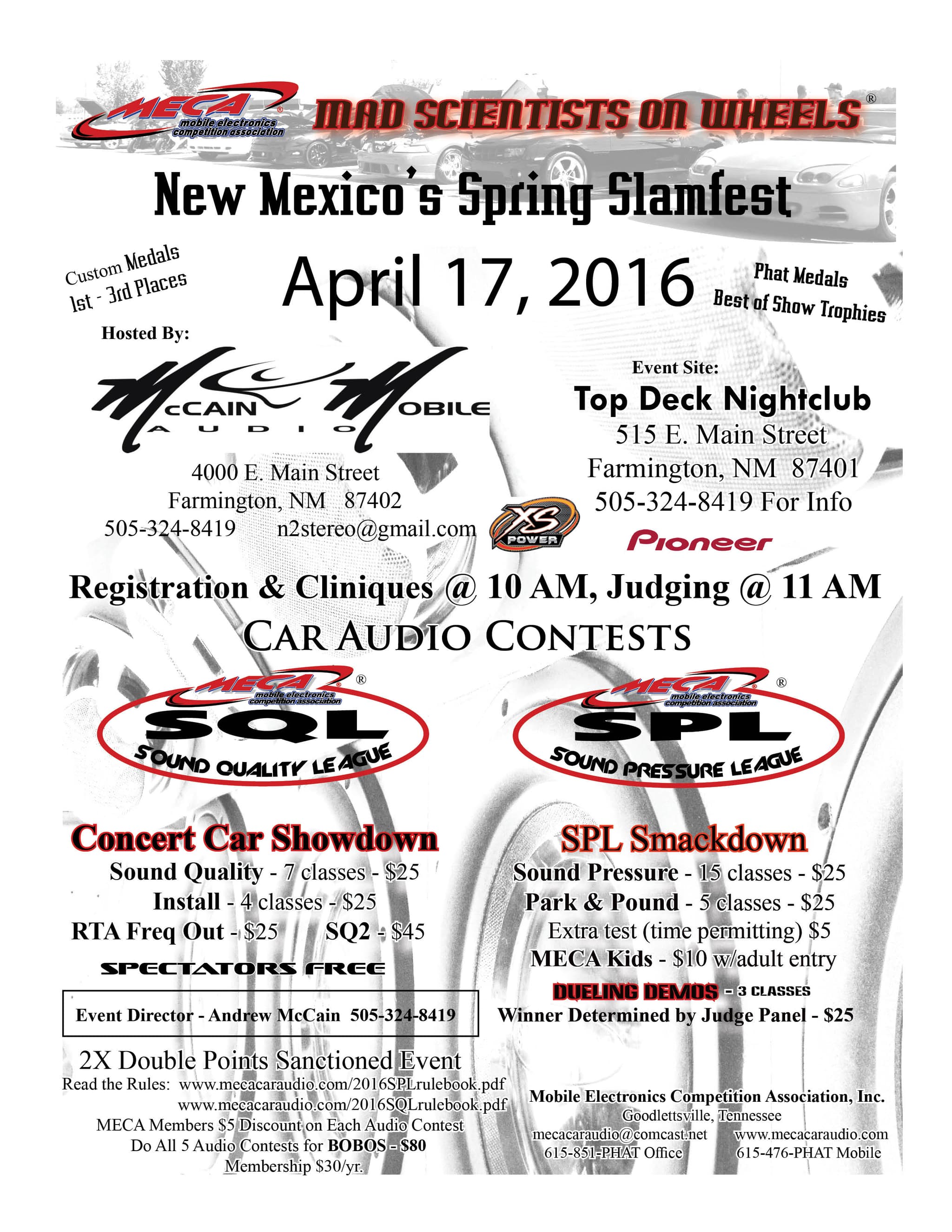New Mexico's Spring Slamfest Flyer