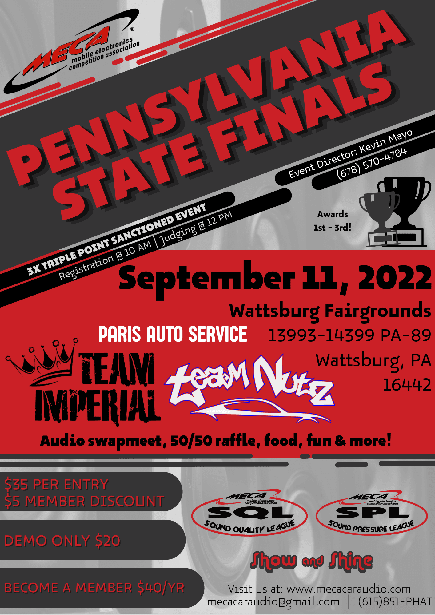 Pennsylvania State Finals Flyer