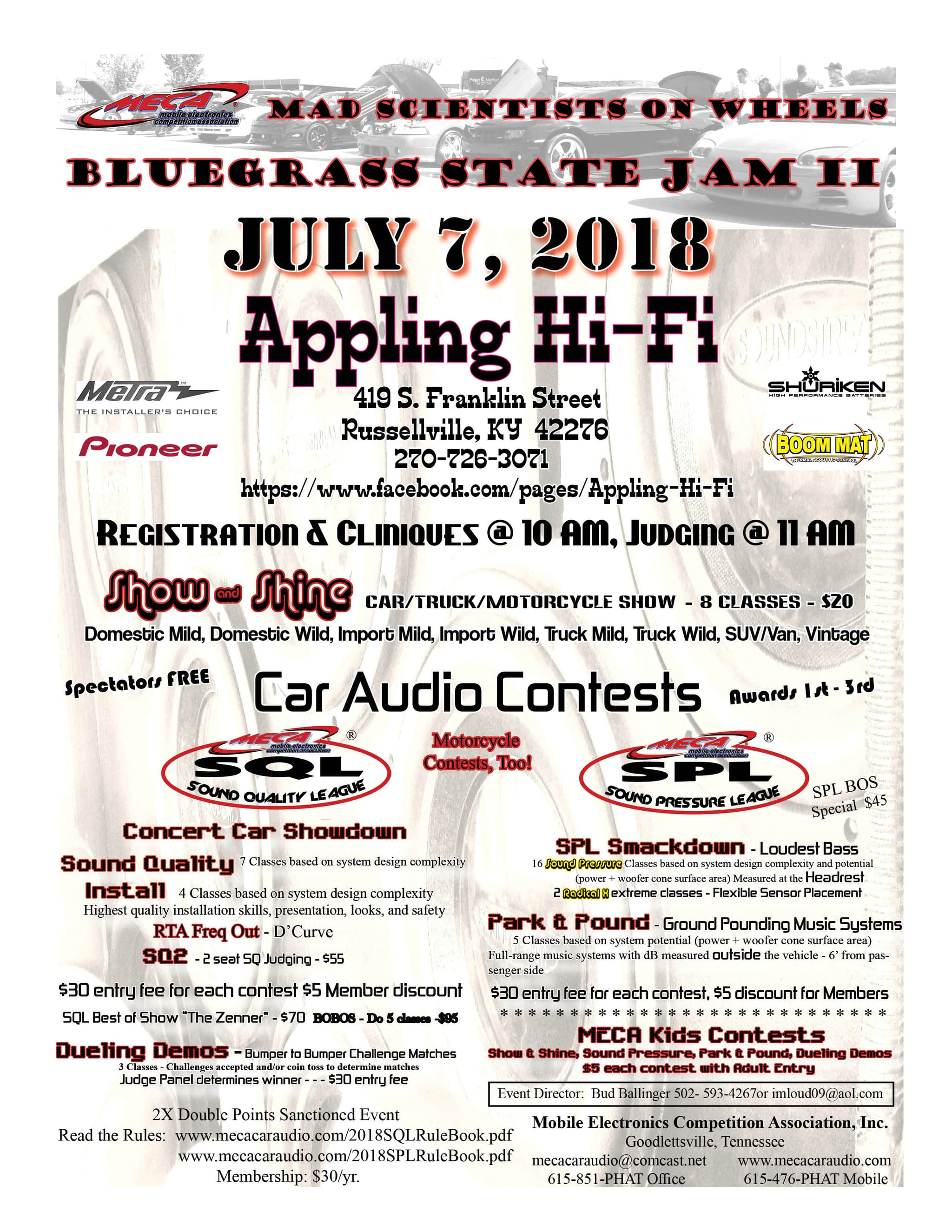 Bluegrass State Jam II Flyer