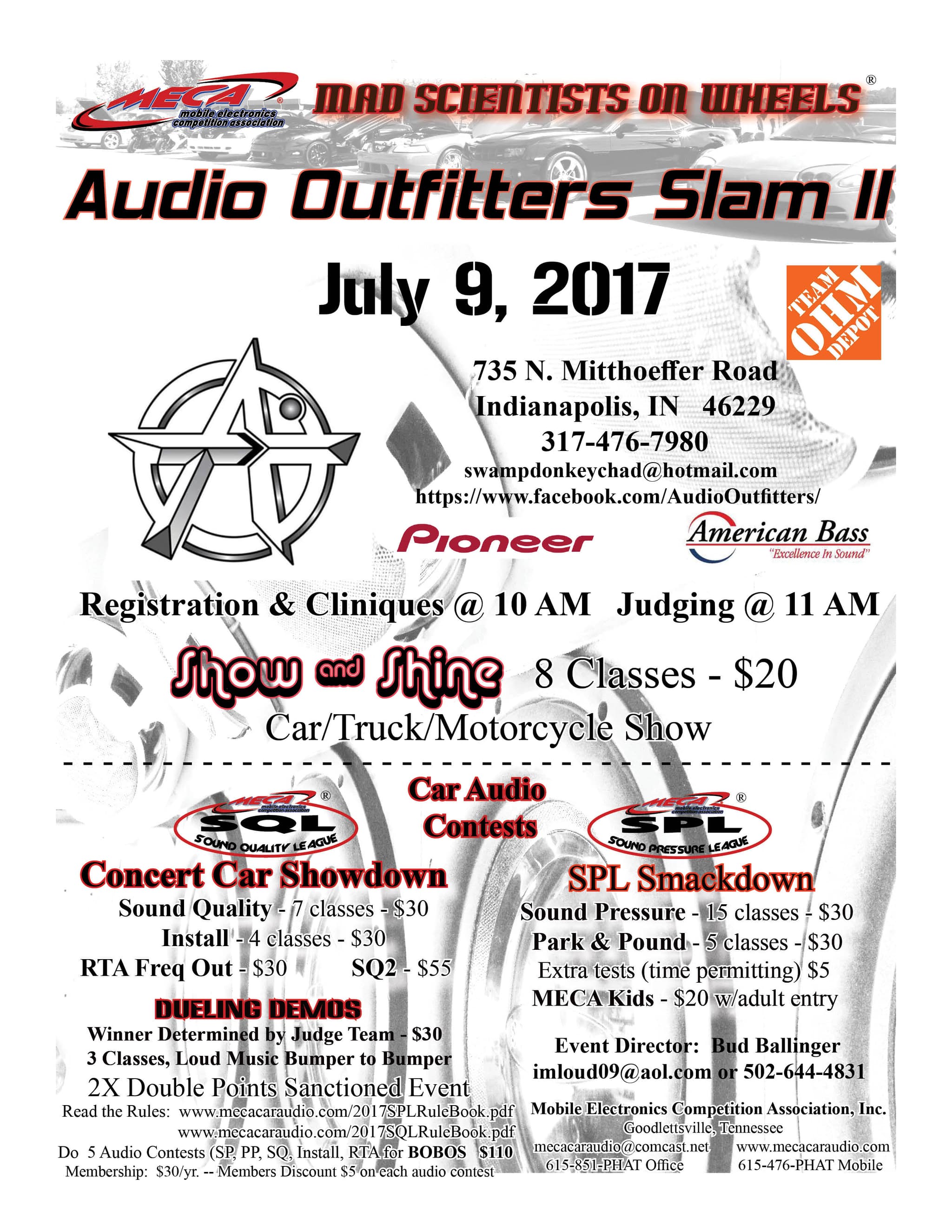Audio Outfitters Slam II Flyer