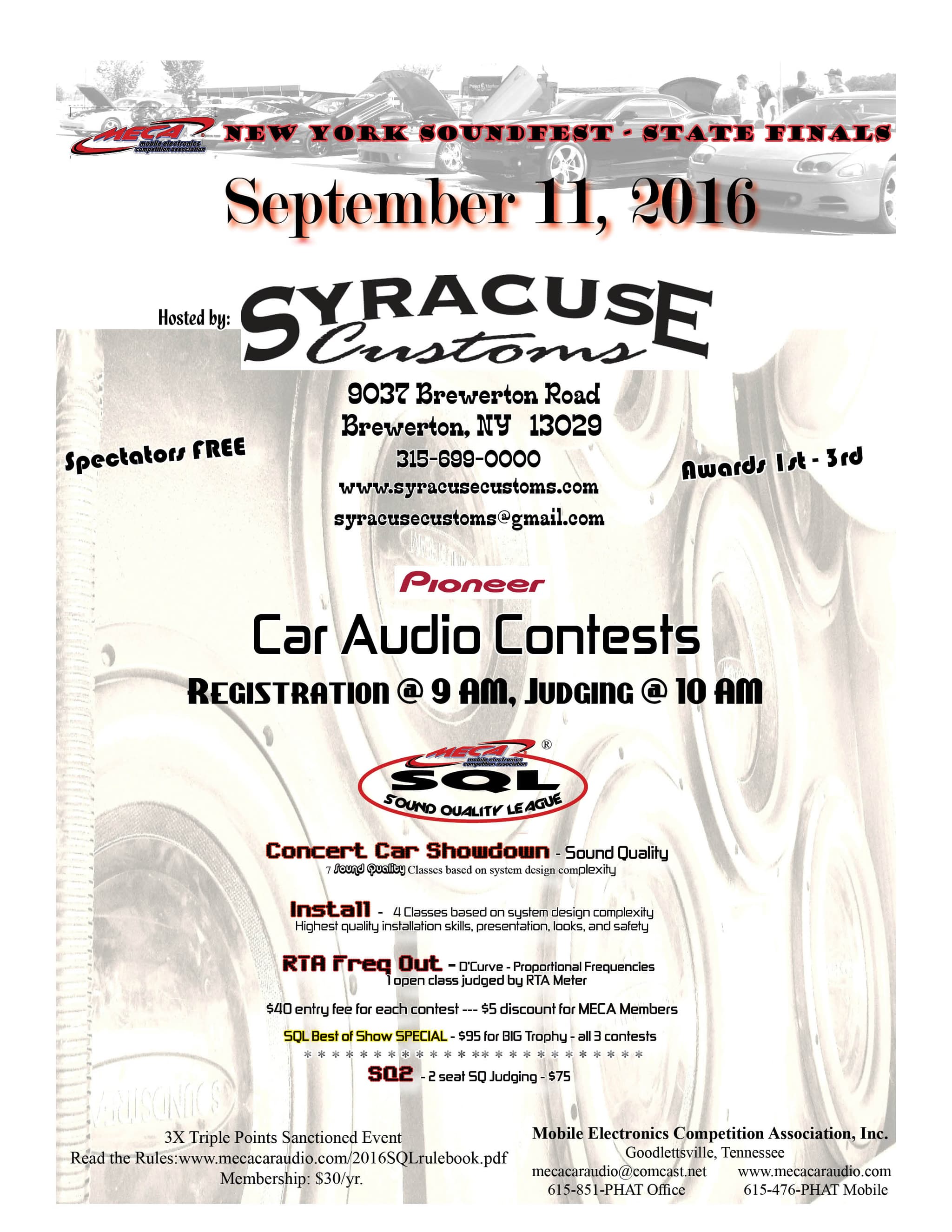 New York Soundfest - State Finals Flyer