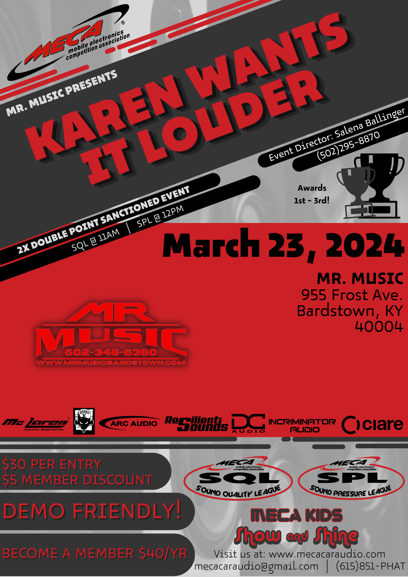 Karen Wants It Louder Flyer