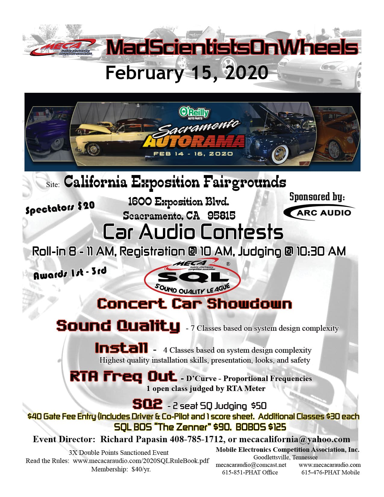 Sacramento Autorama 2020 Flyer