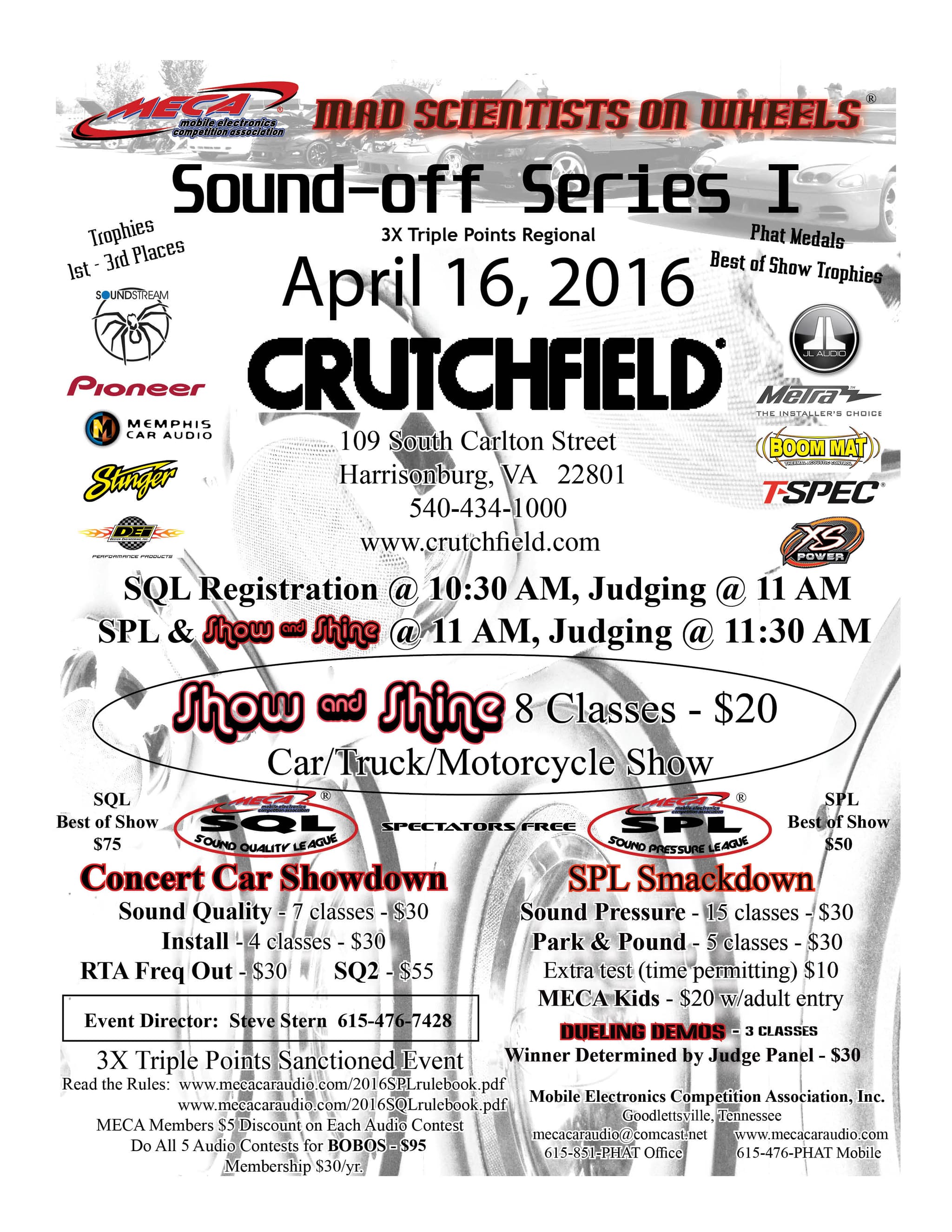 Crutchfield Sound-off Series I Flyer