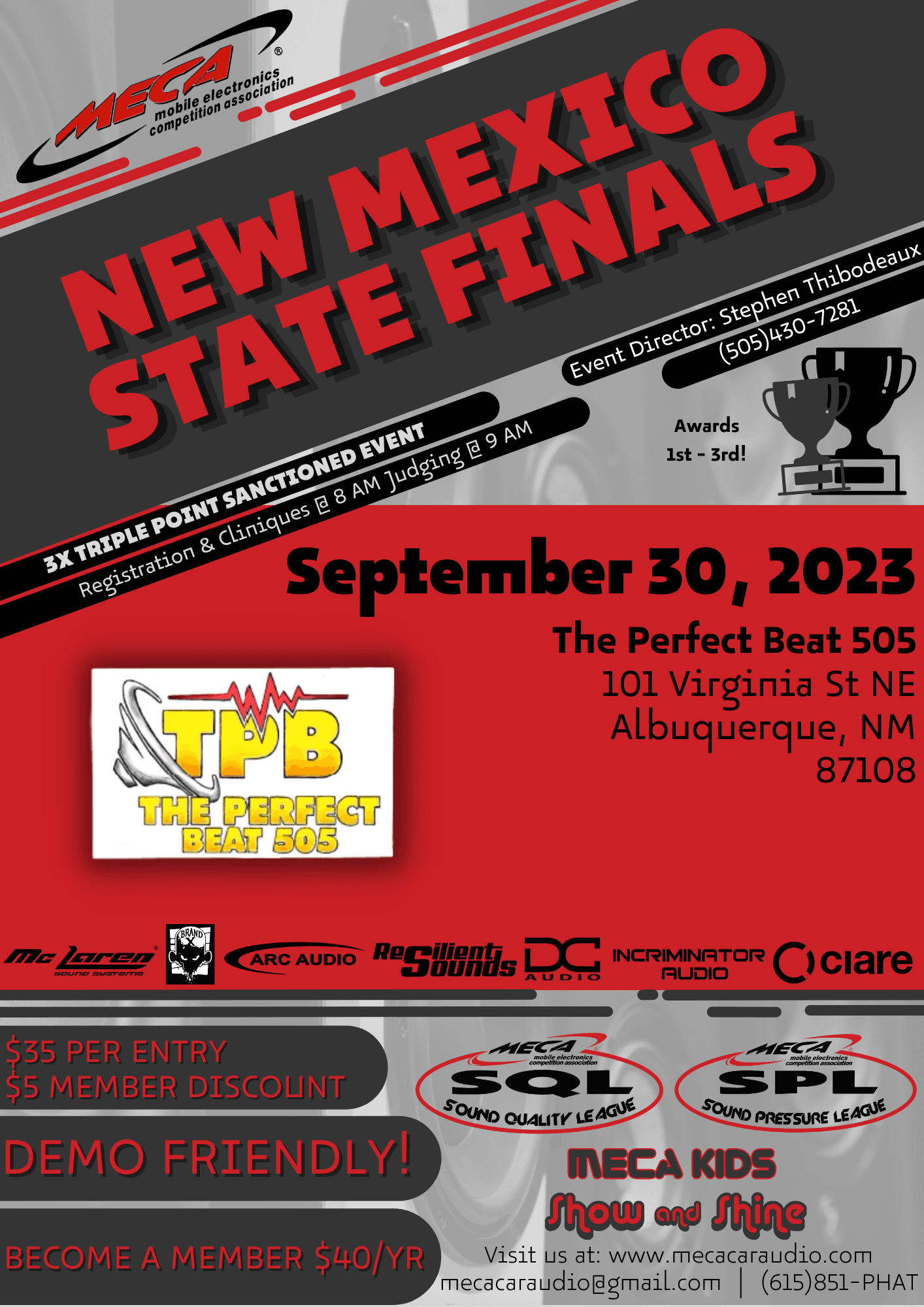 New Mexico State Finals Flyer