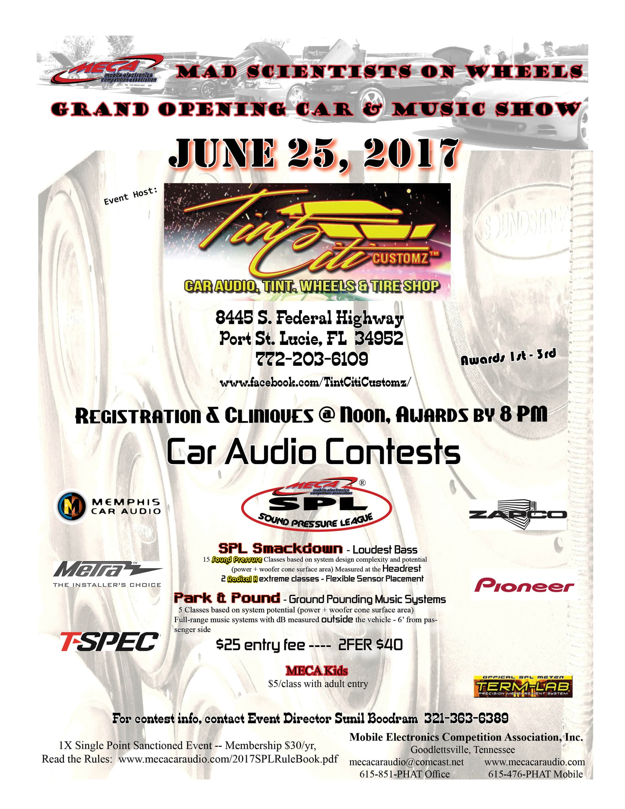 Grand Opening Car & Music Show Flyer