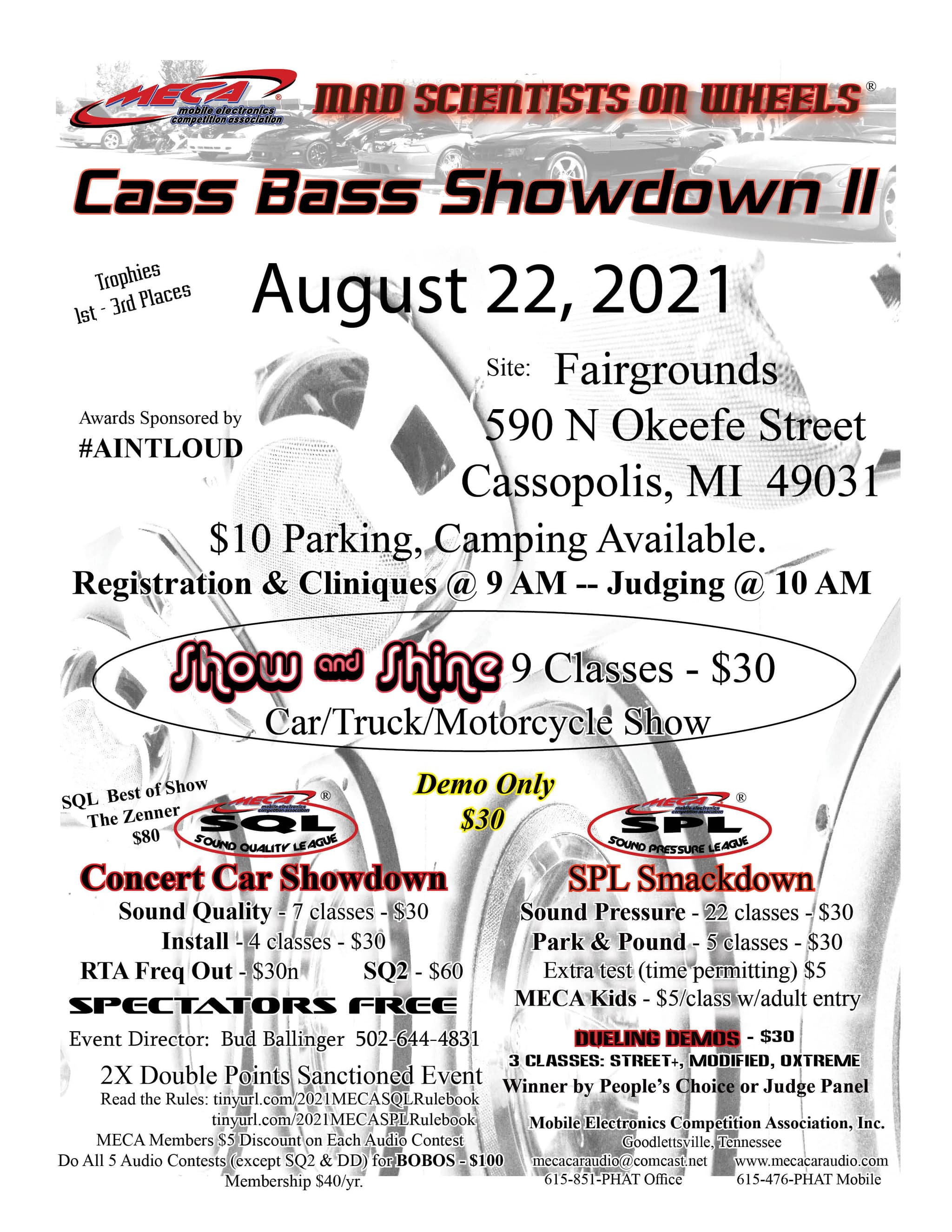 Cass Bass Showdown II Flyer