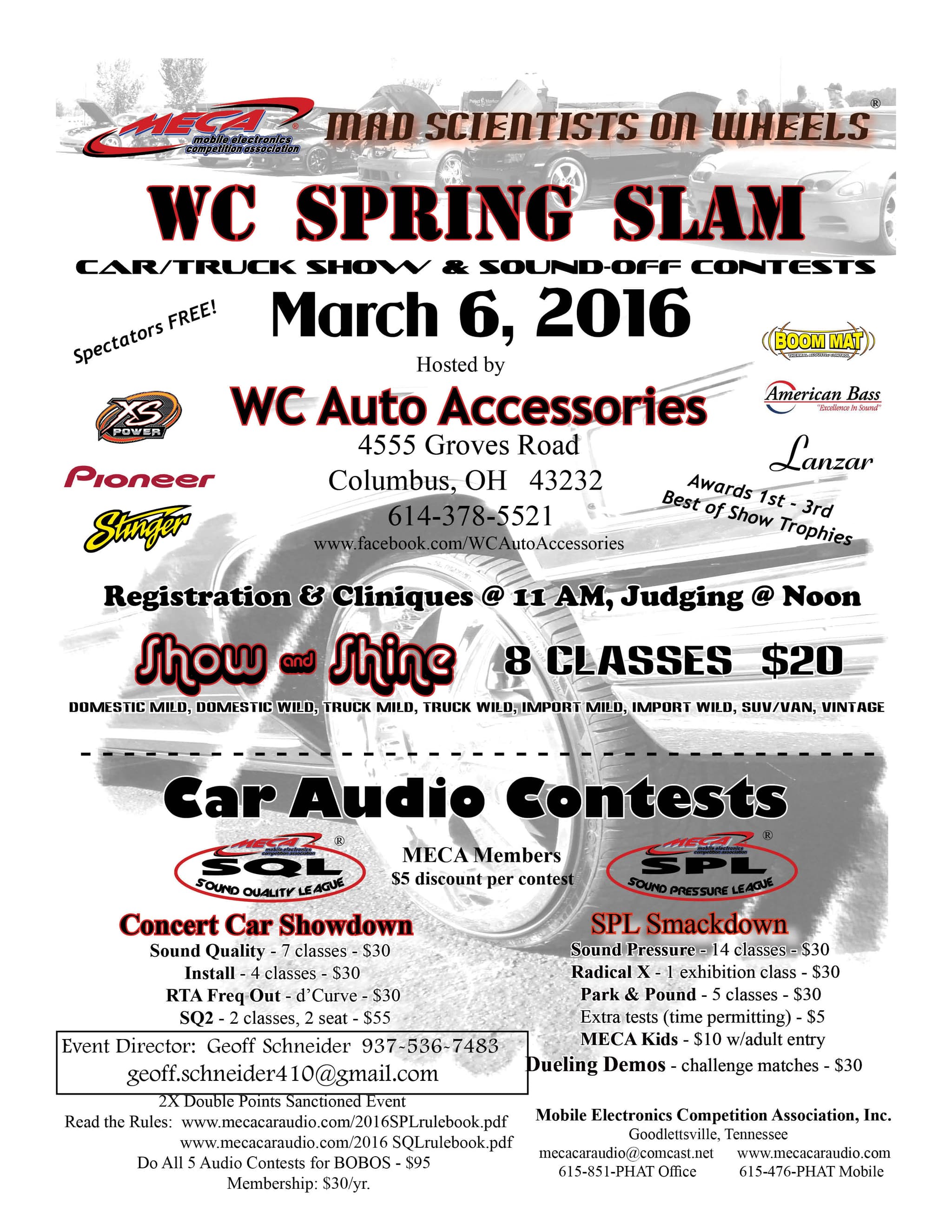 WC Spring Slam Flyer