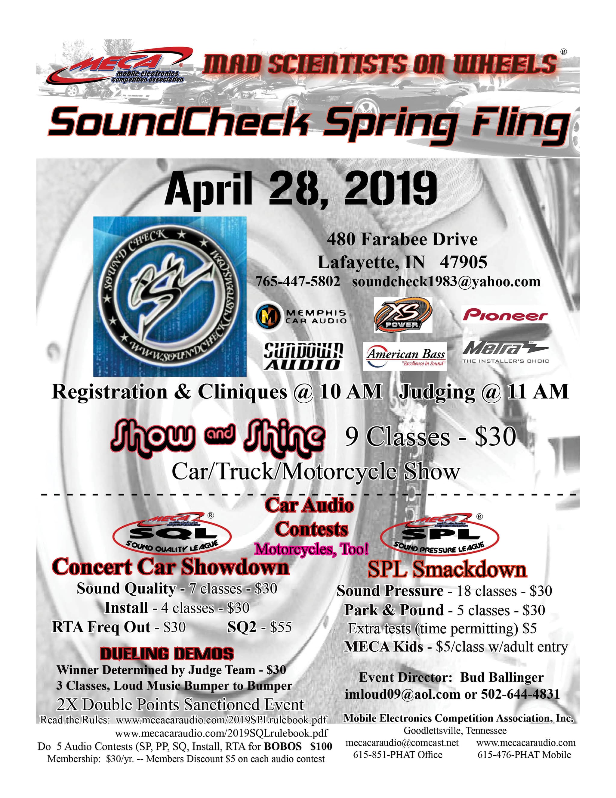 SoundCheck Spring Fling Flyer