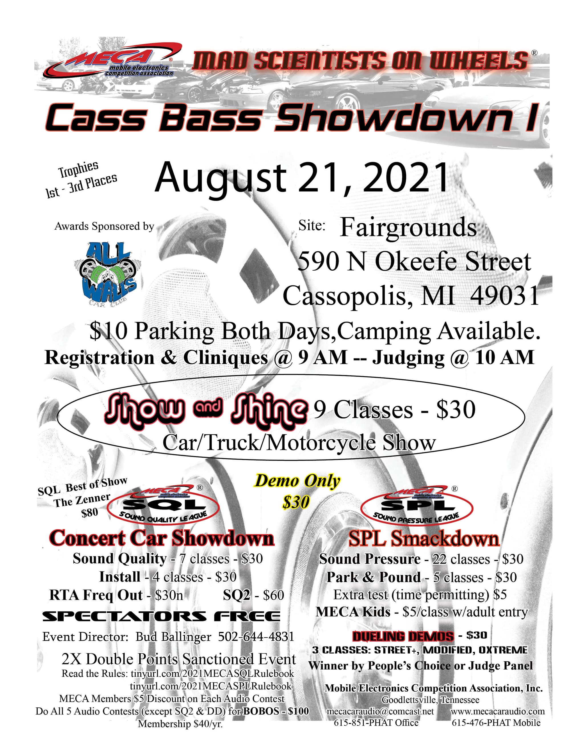 Cass Bass Showdown I Flyer