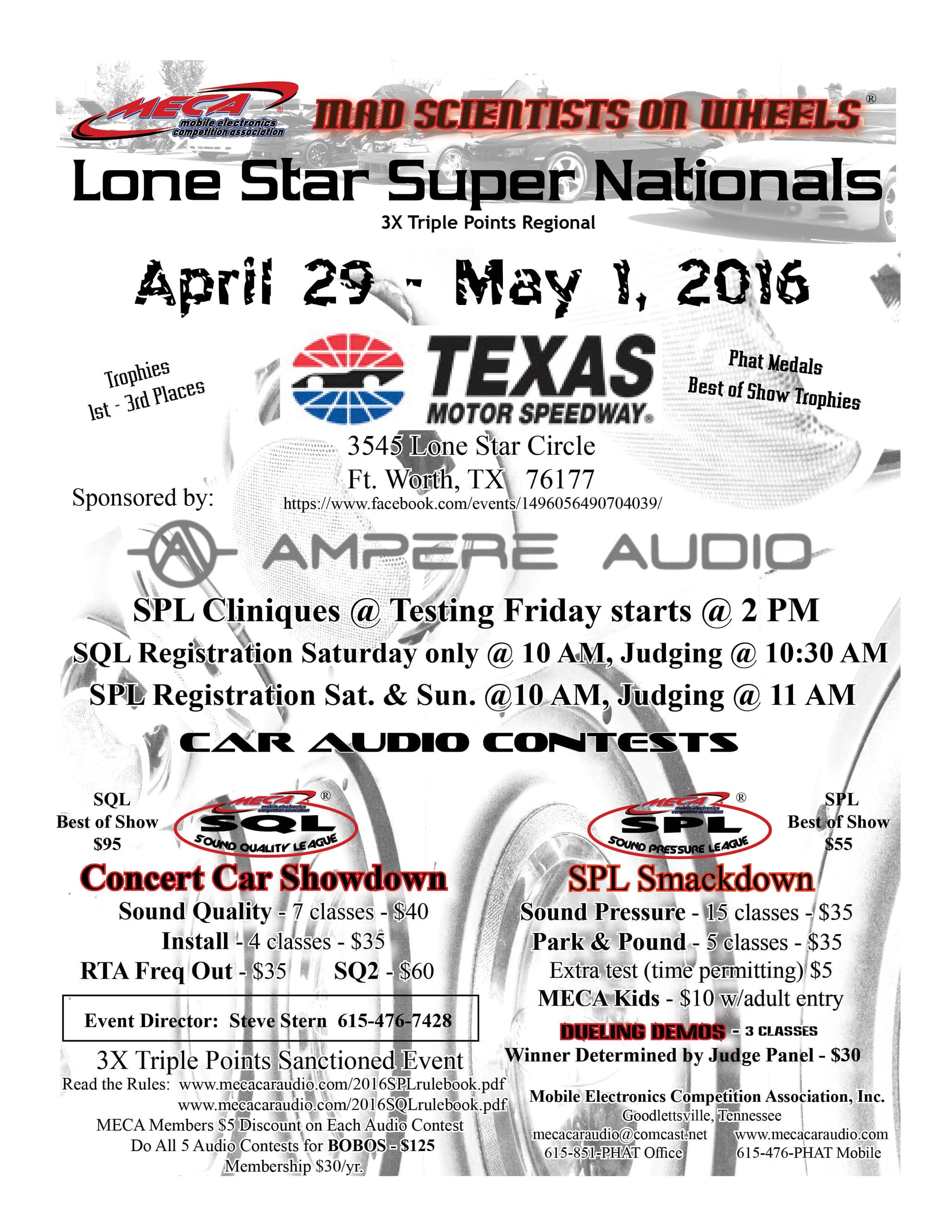 Lone Star Super Nationals Flyer