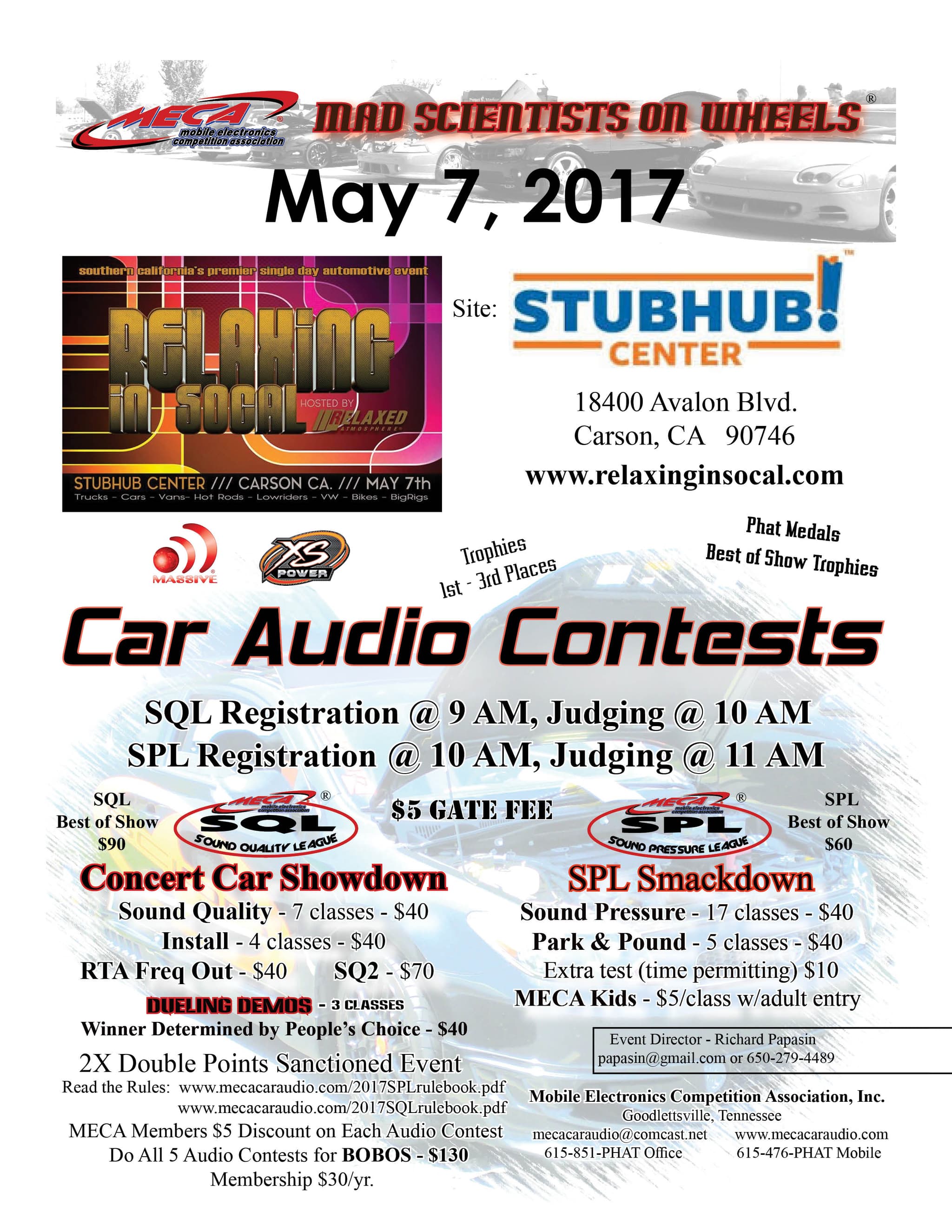 Relaxing in SoCal 2017 Flyer