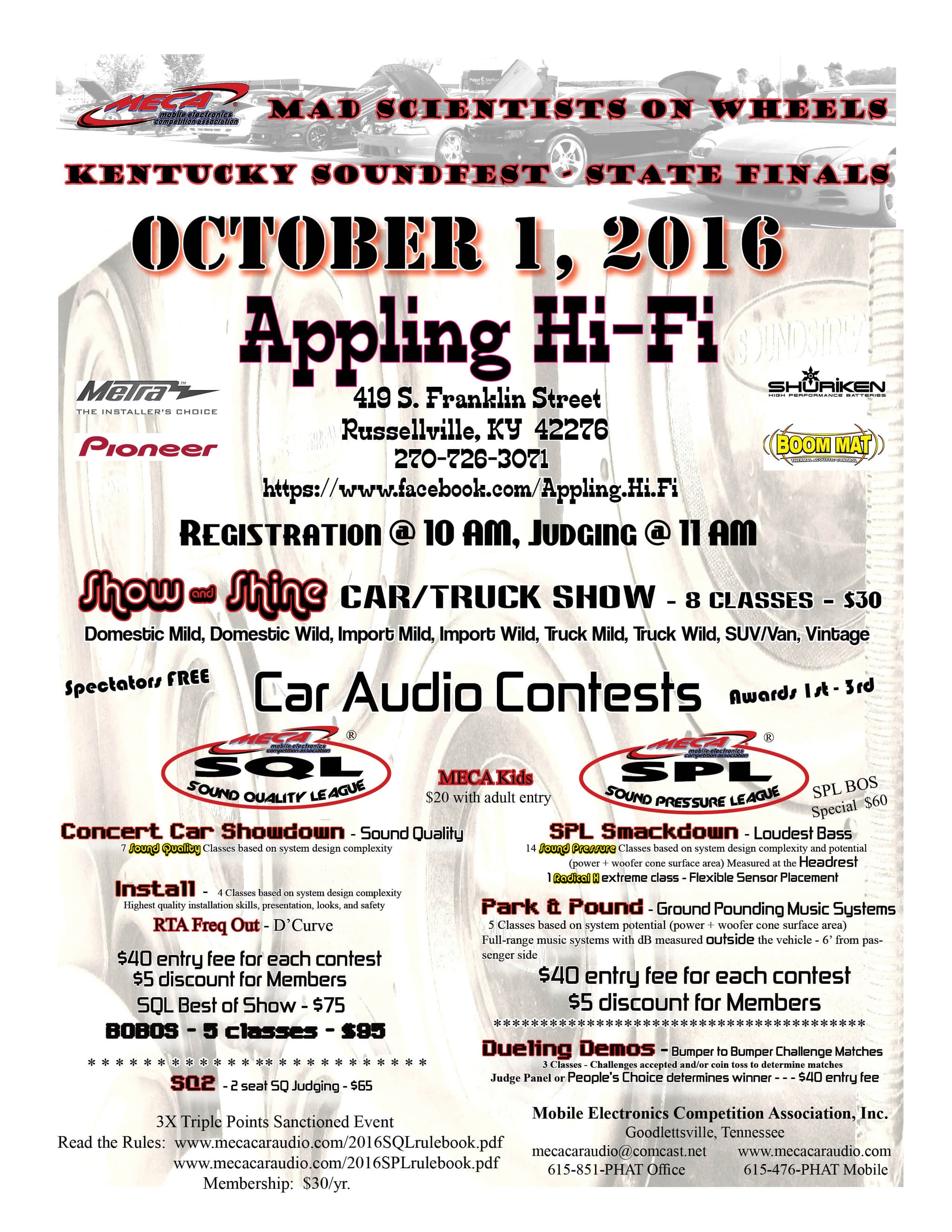 Kentucky Soundfest - State Finals Flyer