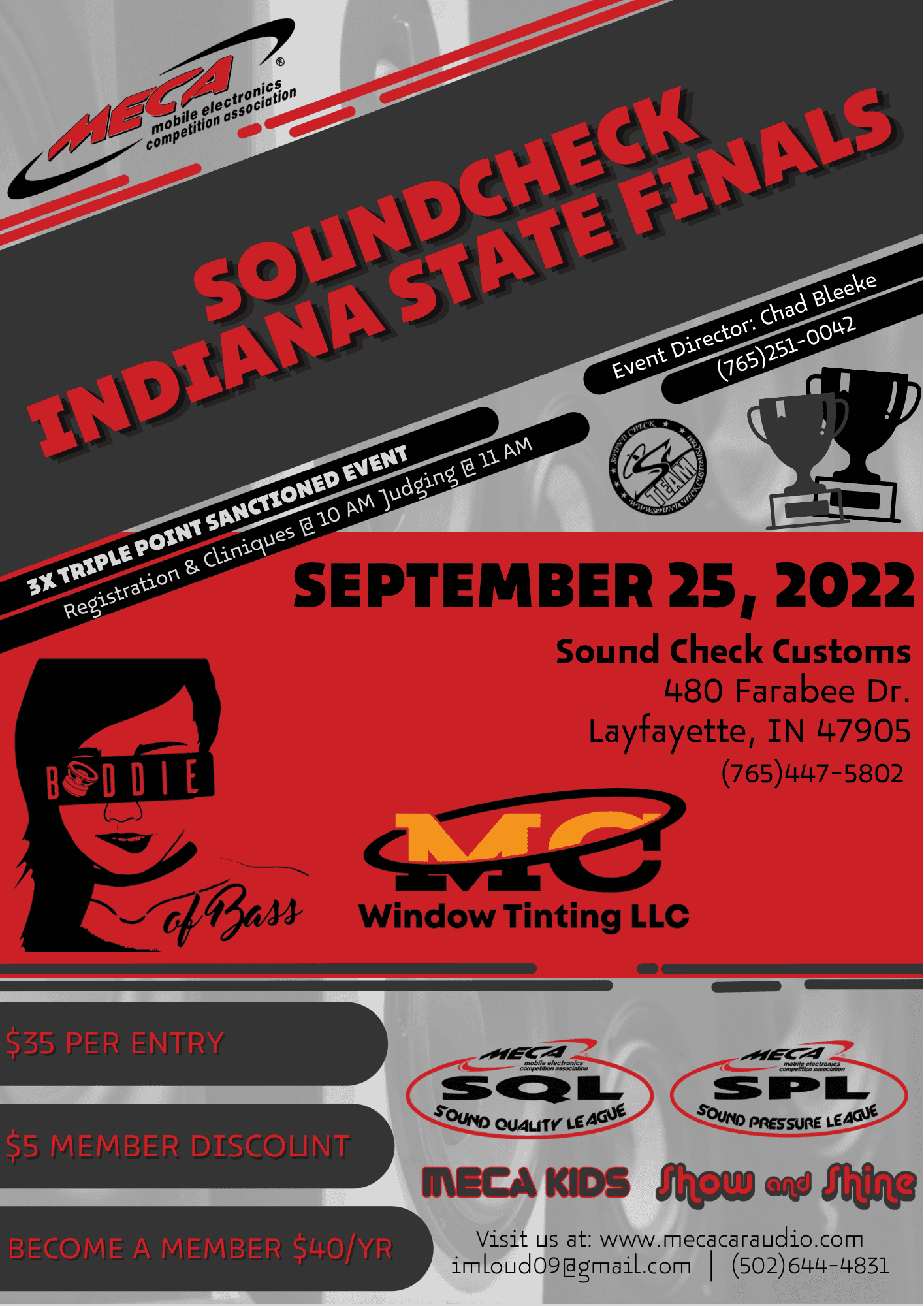 Indiana State Finals Flyer