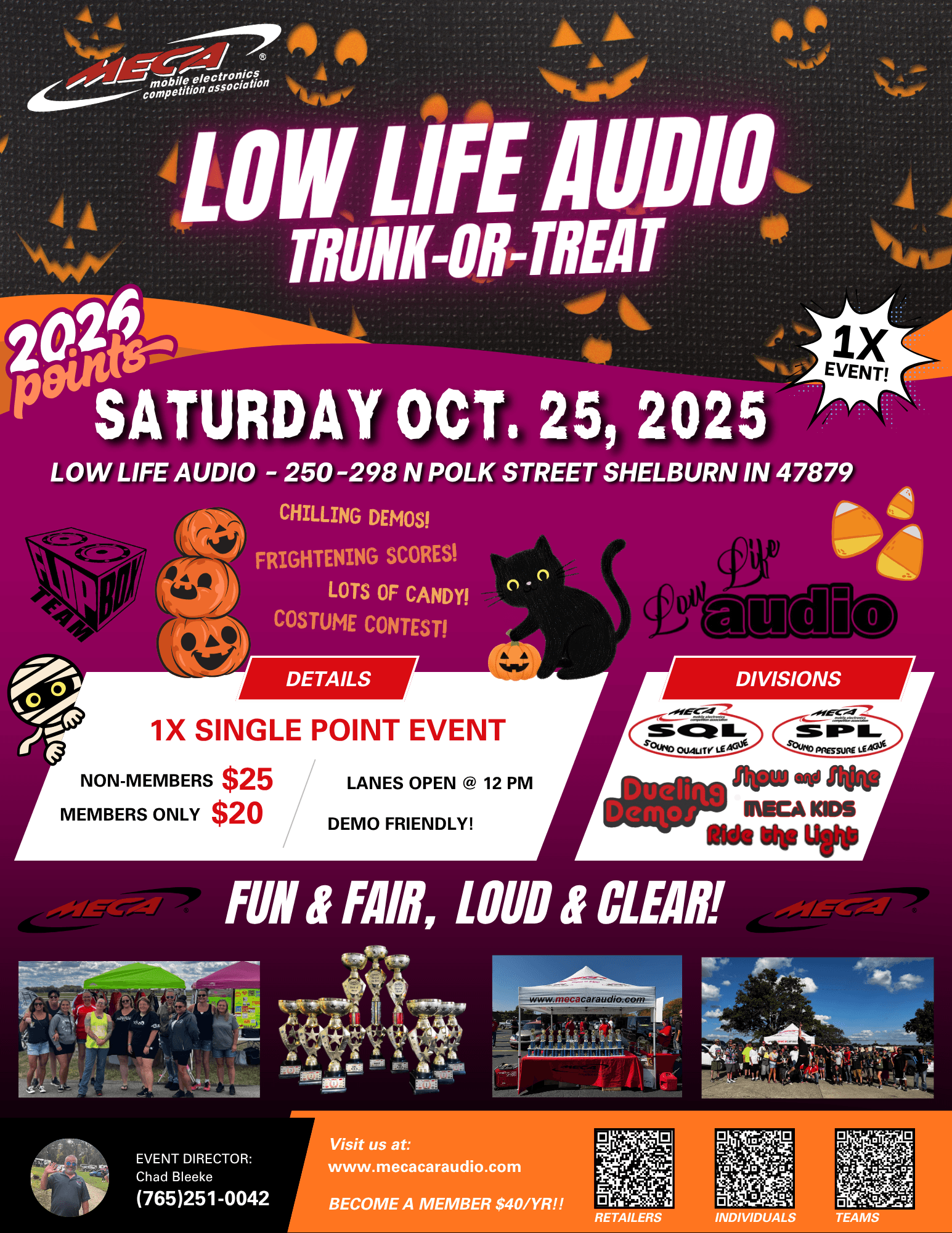Low Life Audio Trunk-or-Treat Flyer