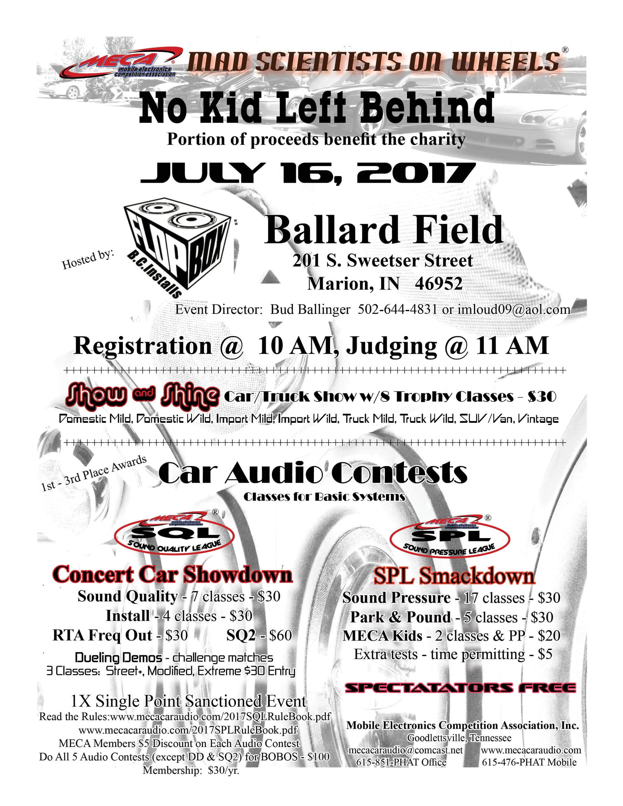 No Kid Left Behind Flyer