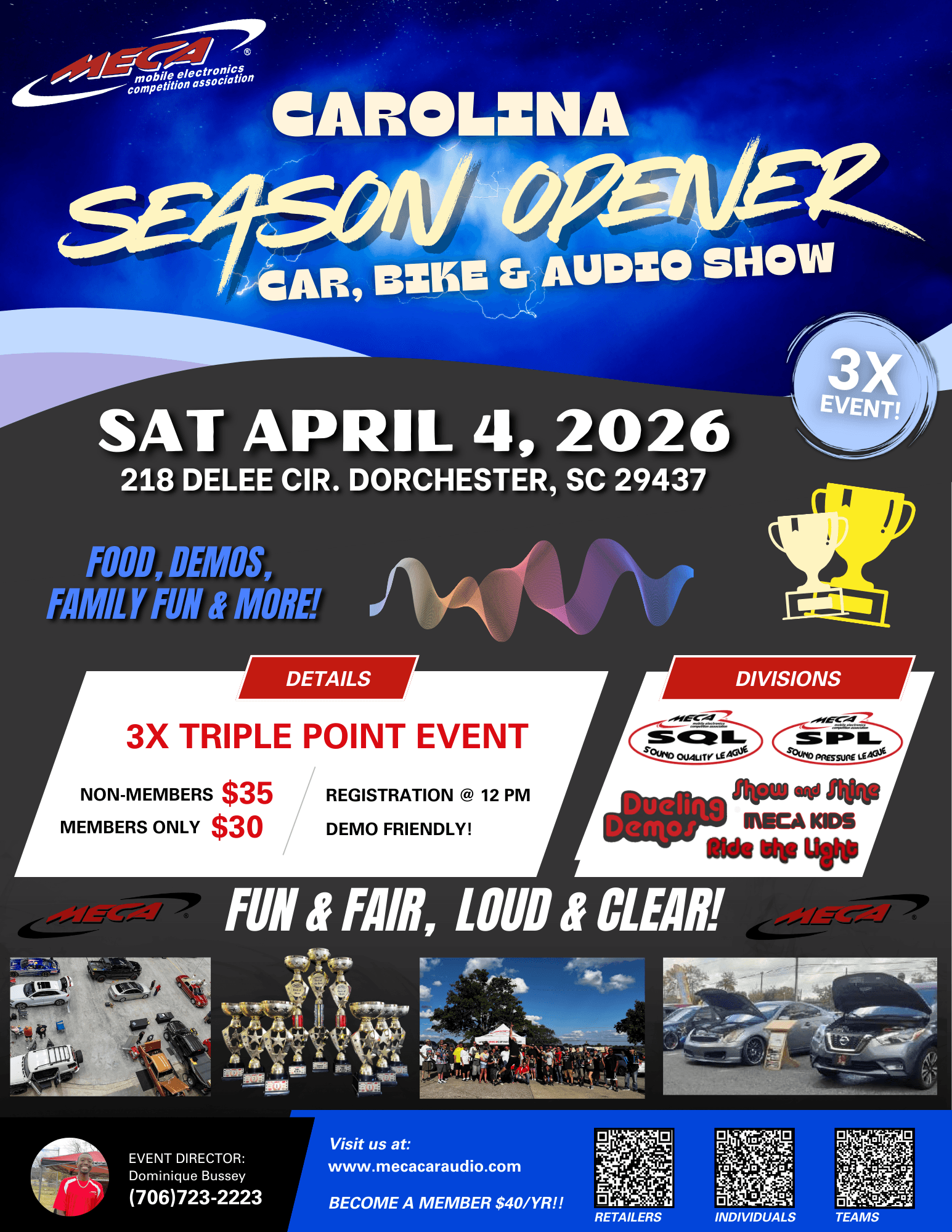 Carolina Season Opener Flyer