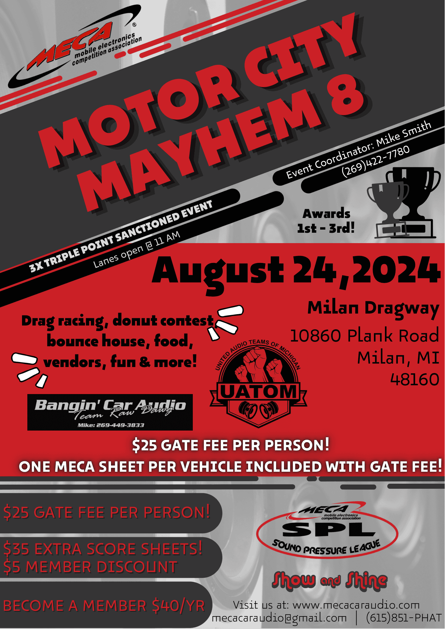 Motor City Mayhem 8 Flyer