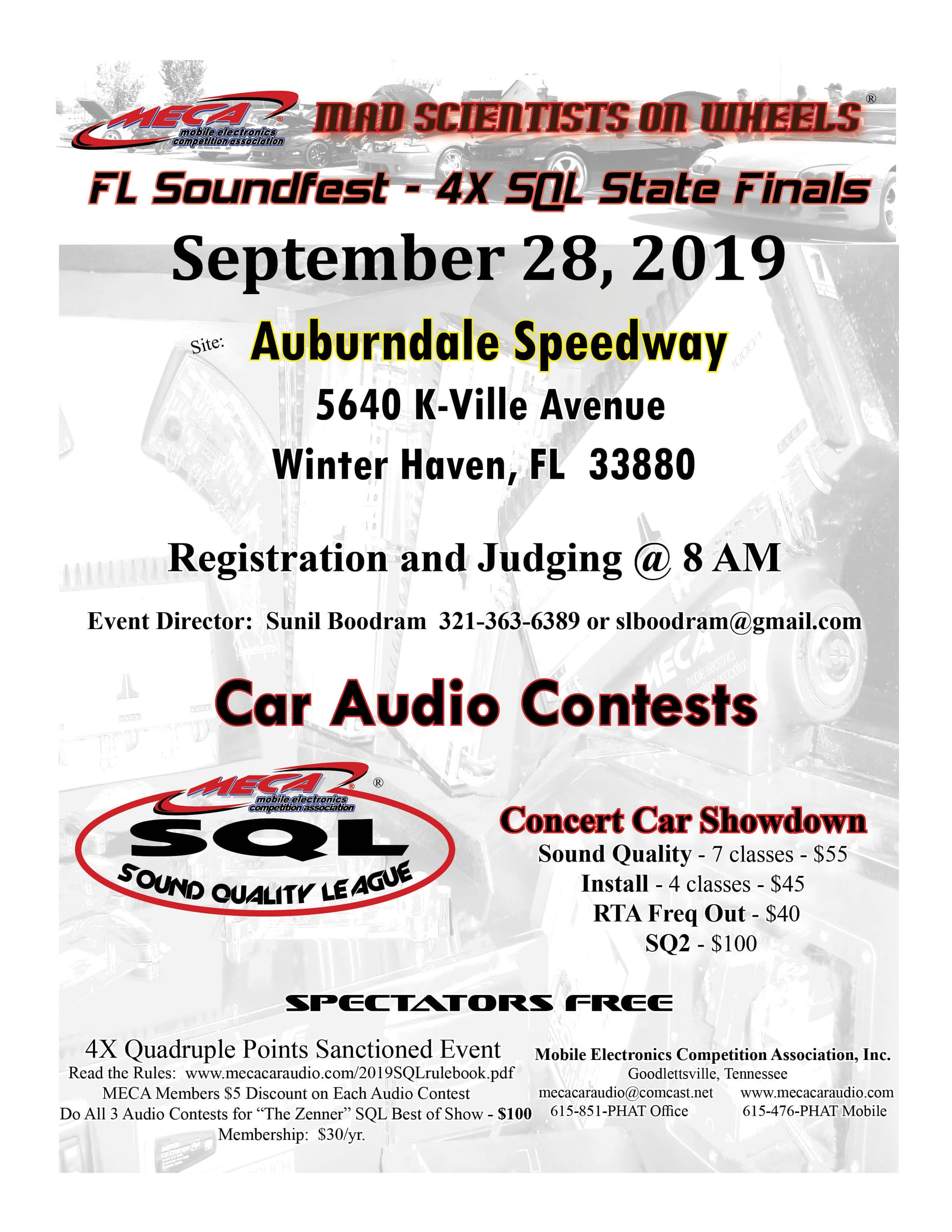 Florida Soundfest - SQL State Finals Flyer
