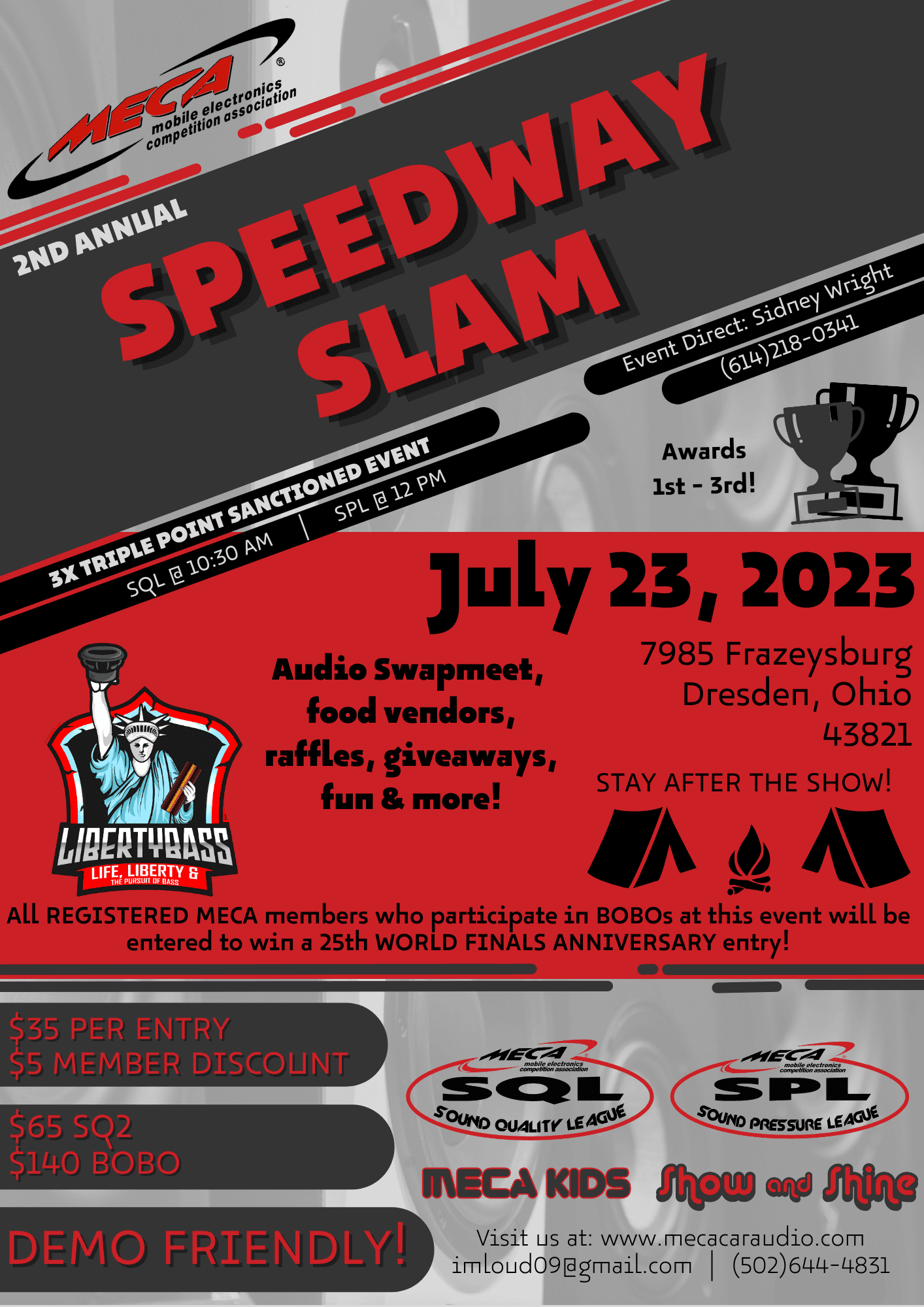 2nd Annual Speedway Slam Flyer