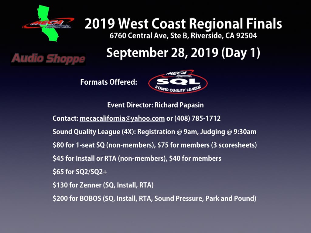 West Coast Regional Finals - SQL Flyer