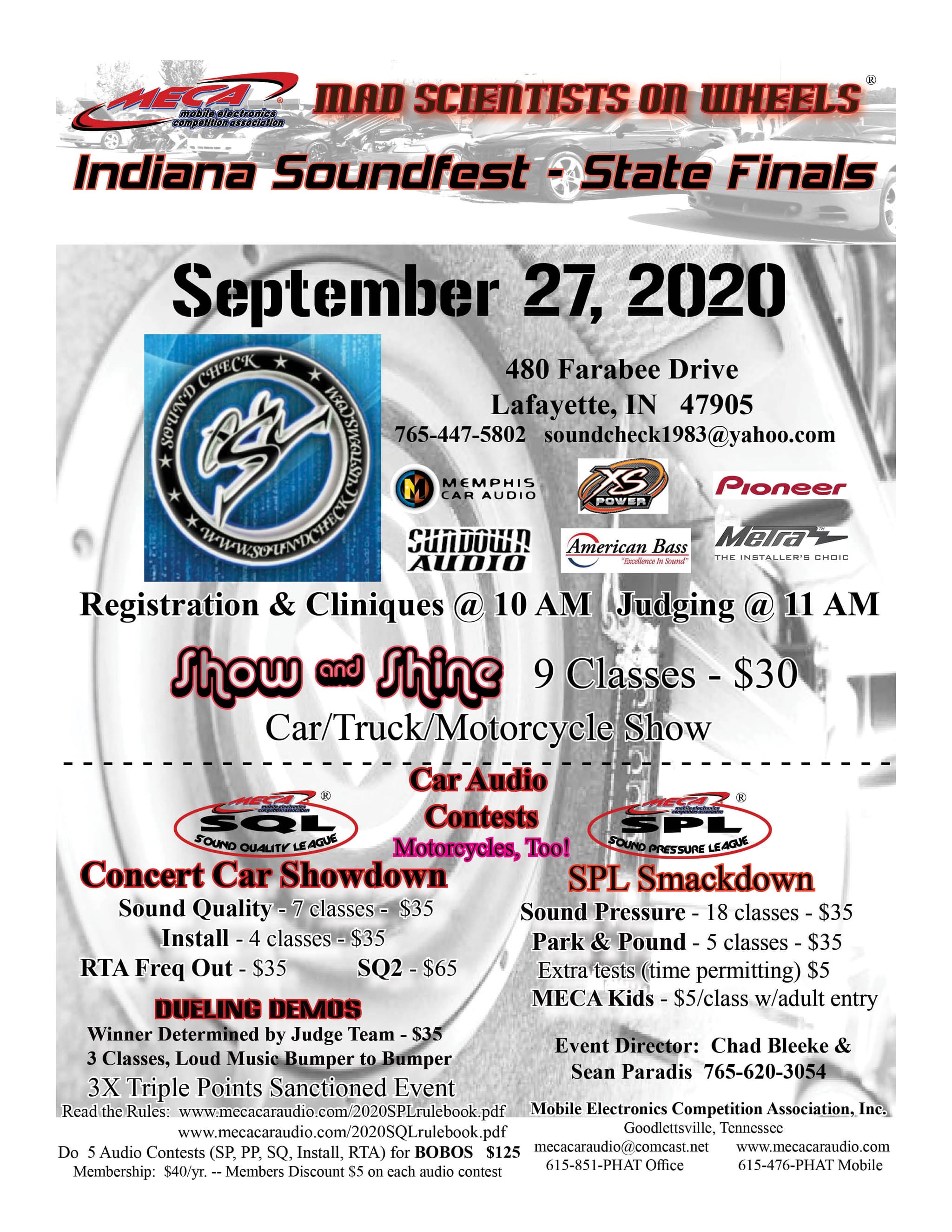 Indiana Soundfest - State Finals Flyer