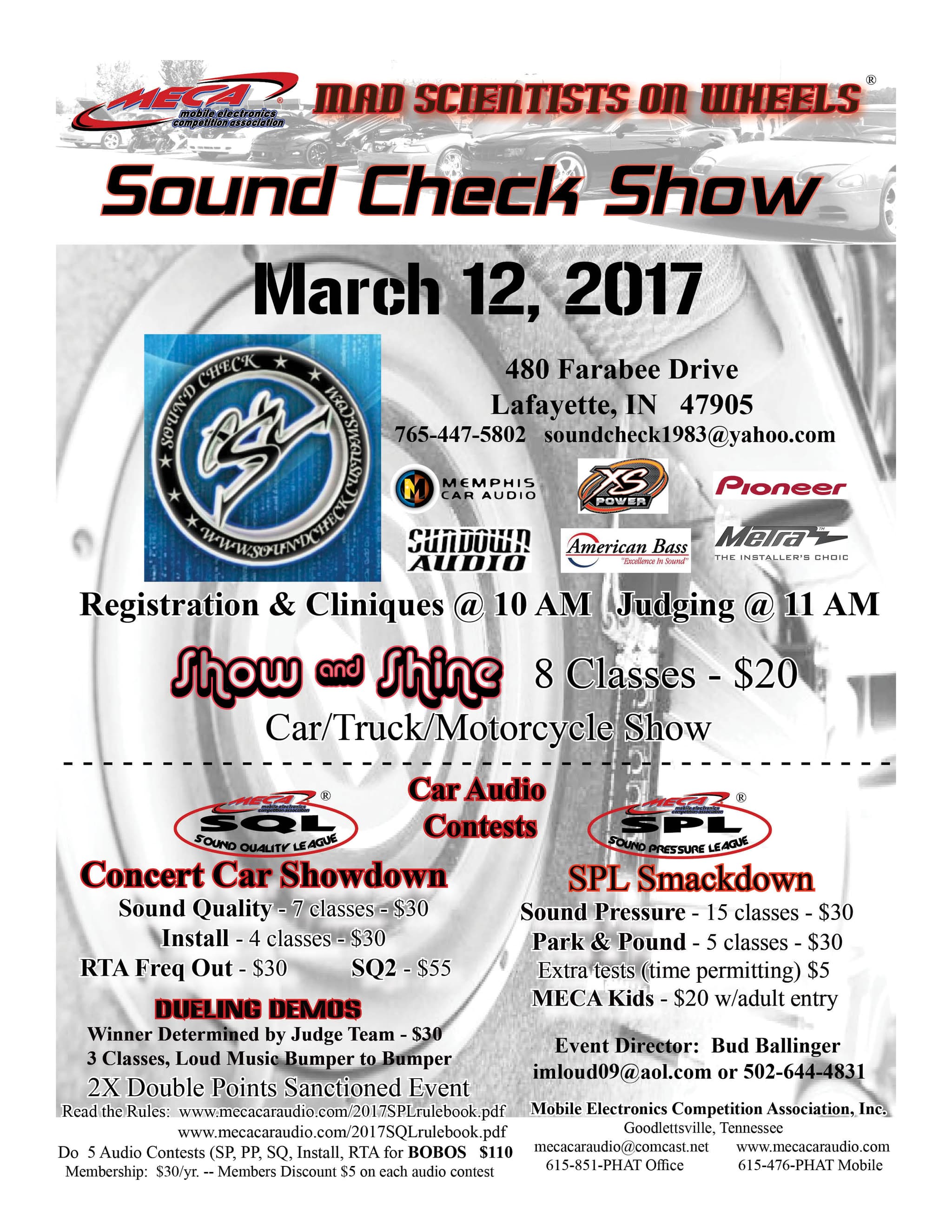 Sound Check Show Flyer